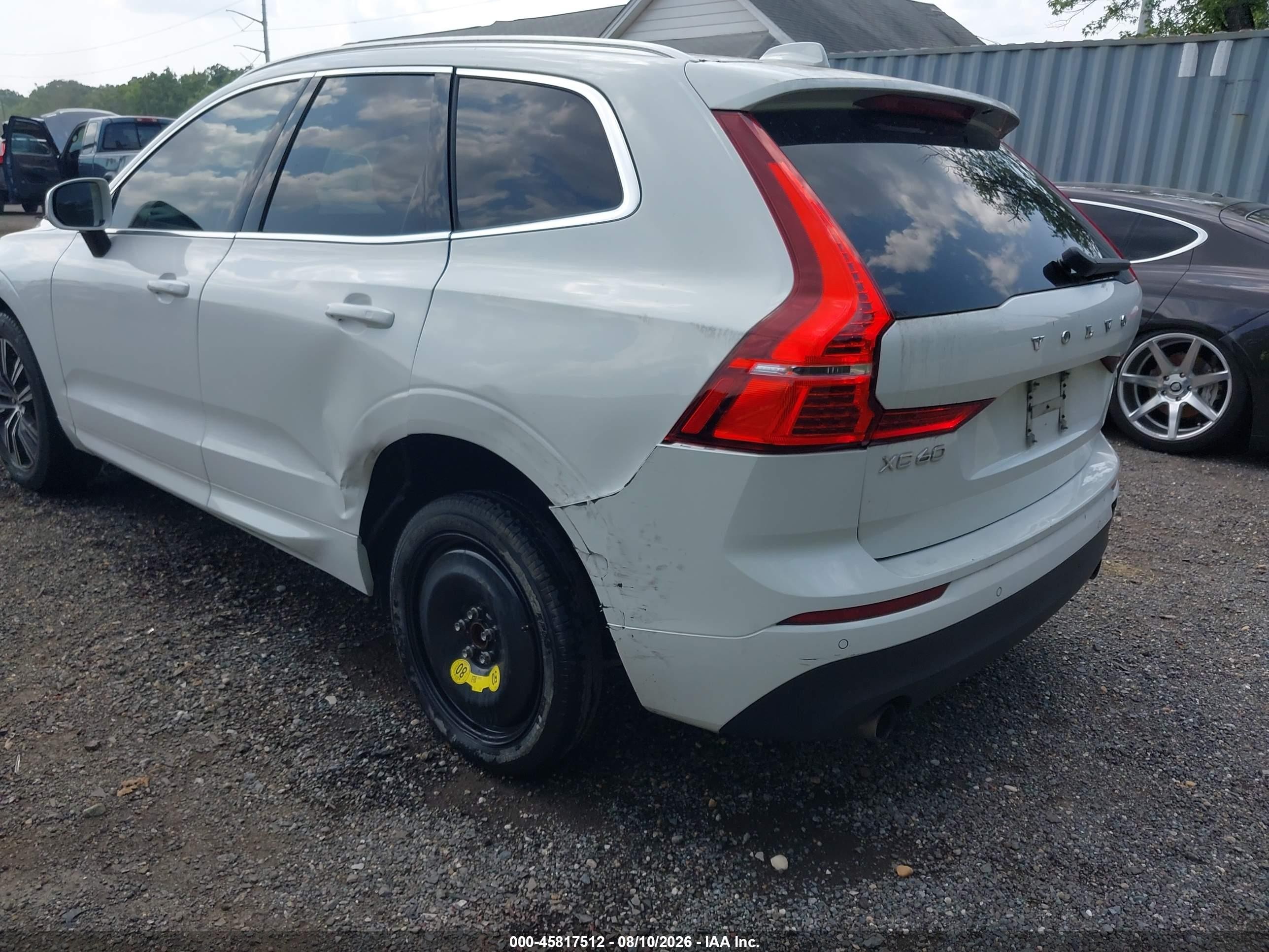 2021 Volvo XC60 VIN YV4102DK5M1753144 IAAI salvage auction — Rear End, Salvage - 75% Or Less (Maryland), sold $9,400 on 2026-09-12 (photo 6)