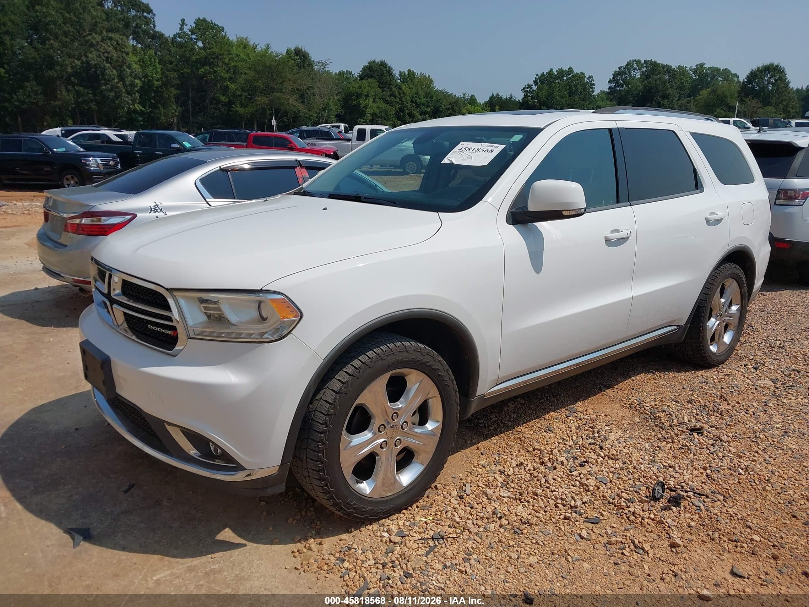 2014 Dodge Durango VIN 1C4RDHDG4EC351615 IAAI salvage auction — Normal Wear, Clear-Dealer Only (North Carolina), sold $2,000 on 2026-08-24 (photo 2)