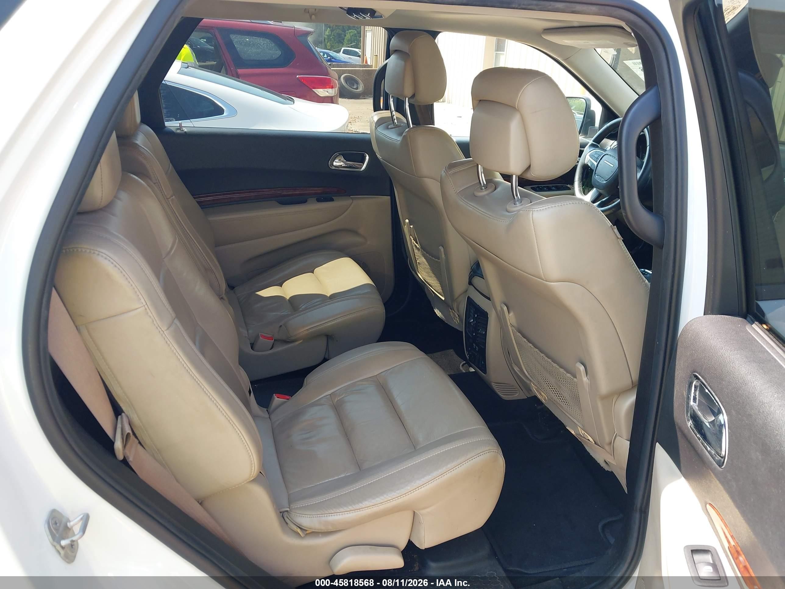 2014 Dodge Durango VIN 1C4RDHDG4EC351615 IAAI salvage auction — Normal Wear, Clear-Dealer Only (North Carolina), sold $2,000 on 2026-08-24 (photo 8)