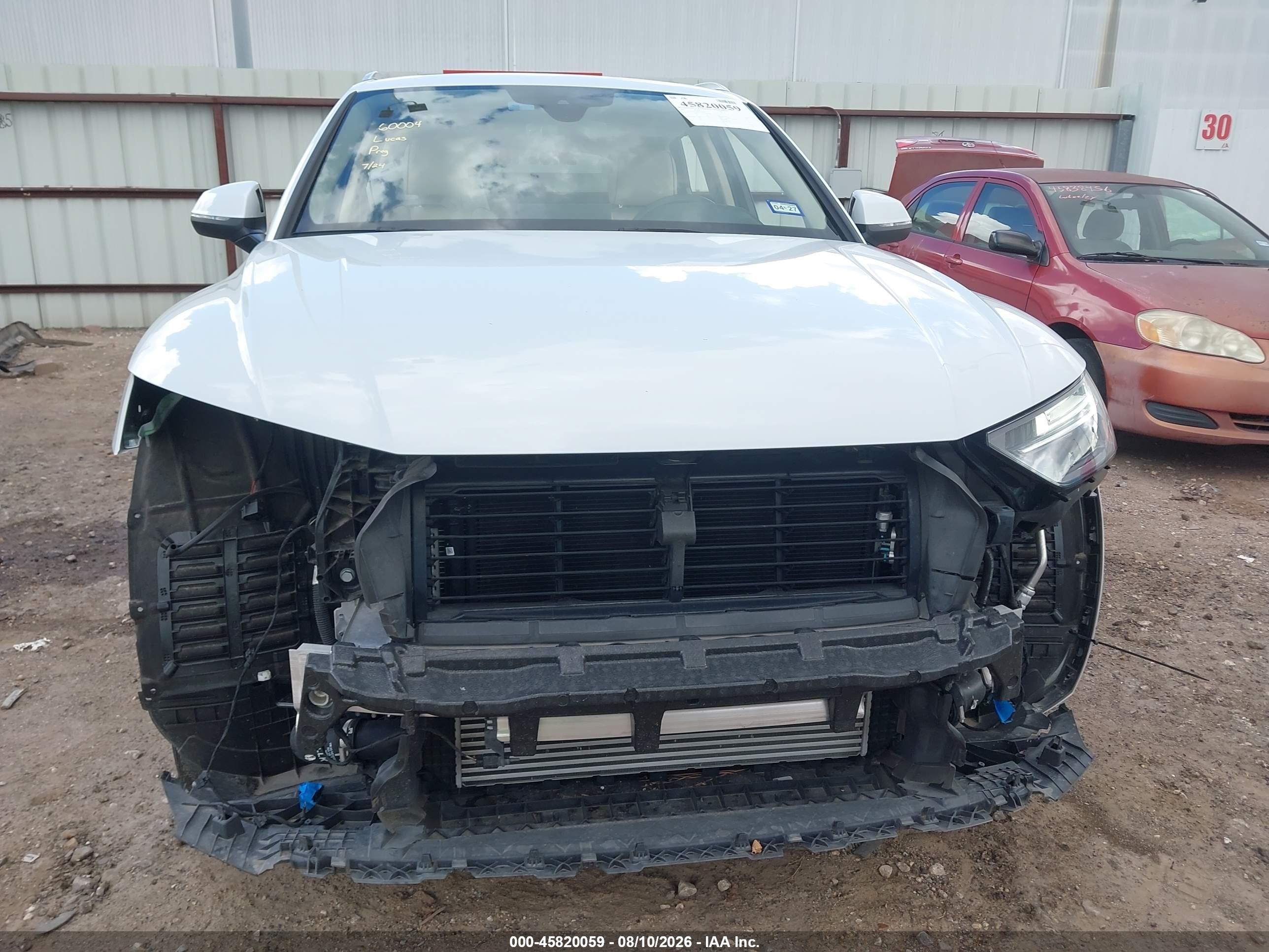 2023 Audi Q5 VIN WA1EAAFYXP2113047 IAAI salvage auction — Front End, Original (Texas), sold $17,900 on 2026-10-02 (photo 6)