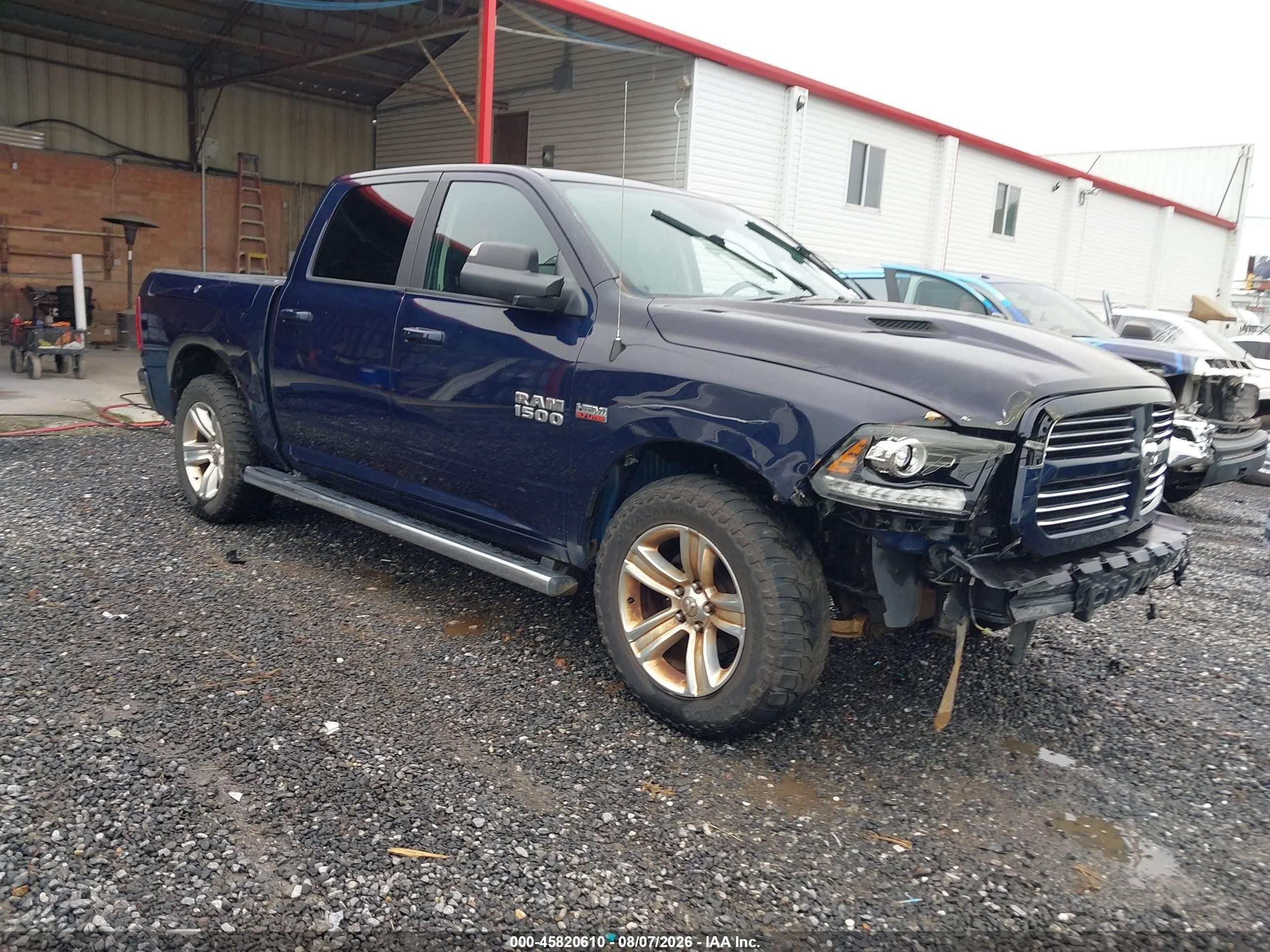 2017 Ram 1500 VIN 1C6RR7MT1HS523626 IAAI salvage auction — Side, Salvage (North Carolina), sold $4,400 on 2026-09-27 (photo 1)