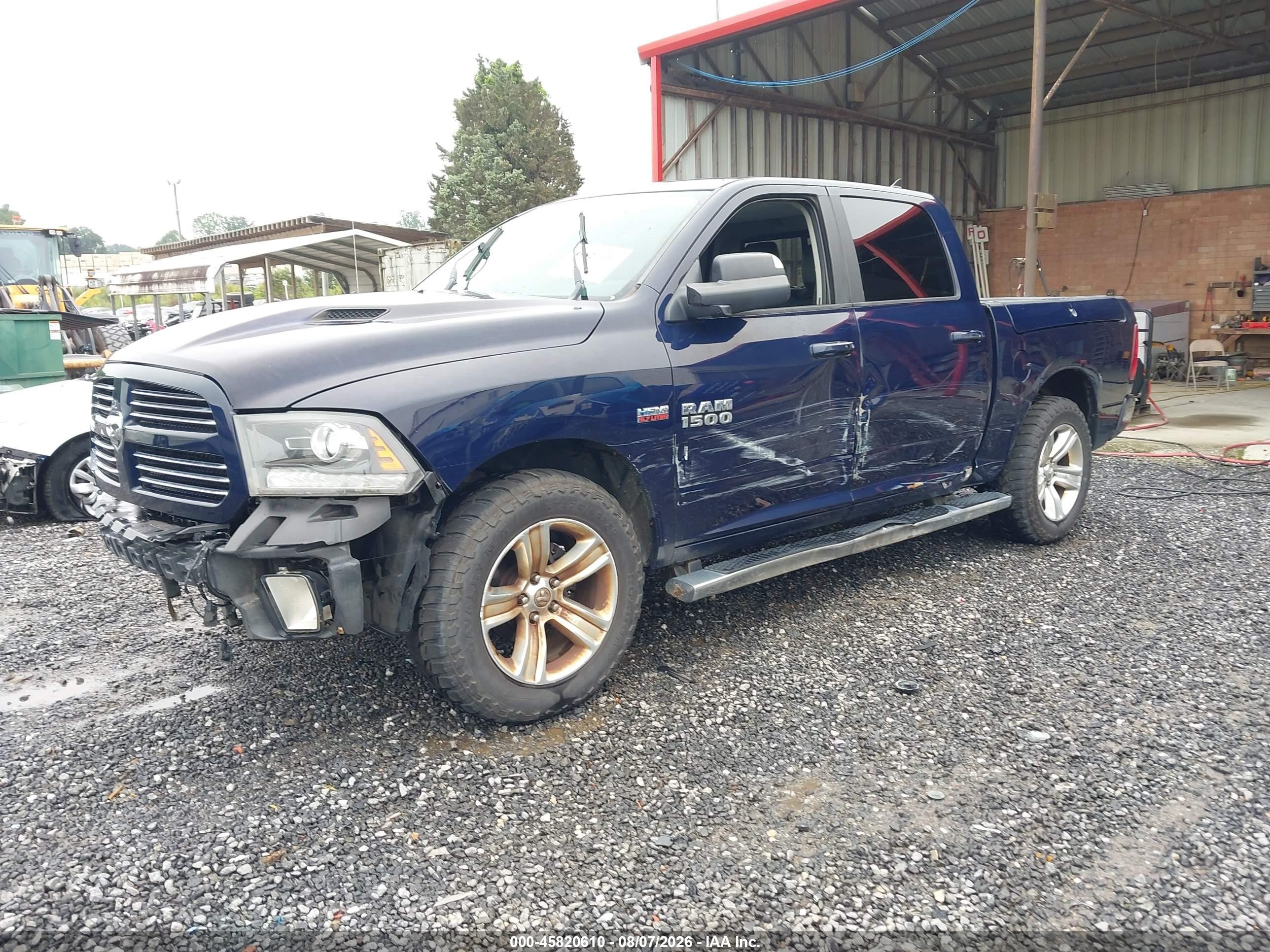 2017 Ram 1500 VIN 1C6RR7MT1HS523626 IAAI salvage auction — Side, Salvage (North Carolina), sold $4,400 on 2026-09-27 (photo 2)