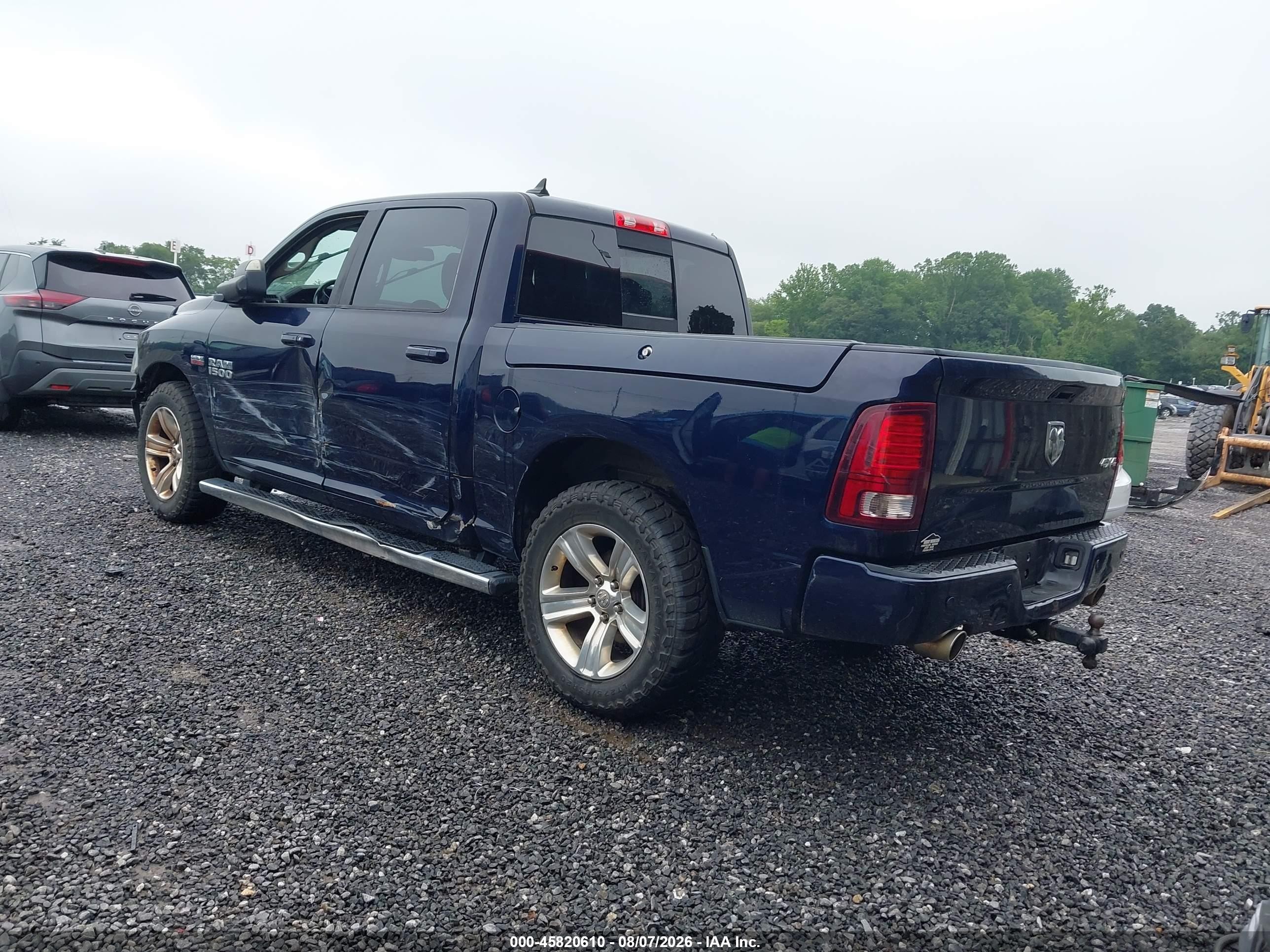 2017 Ram 1500 VIN 1C6RR7MT1HS523626 IAAI salvage auction — Side, Salvage (North Carolina), sold $4,400 on 2026-09-27 (photo 3)