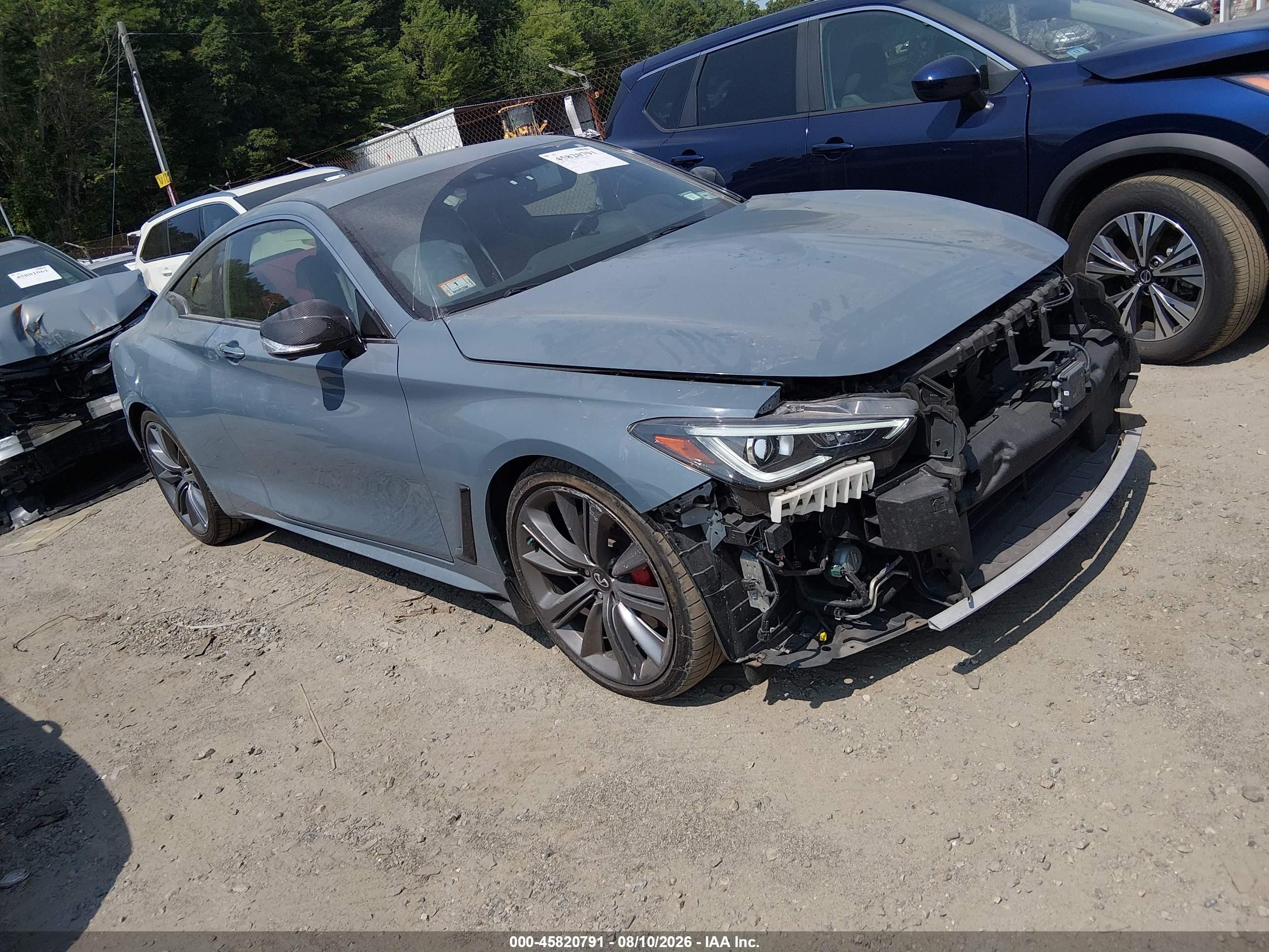 2021 Infiniti Q60 VIN JN1FV7LL9MM560031 — IAAI salvage auction photo