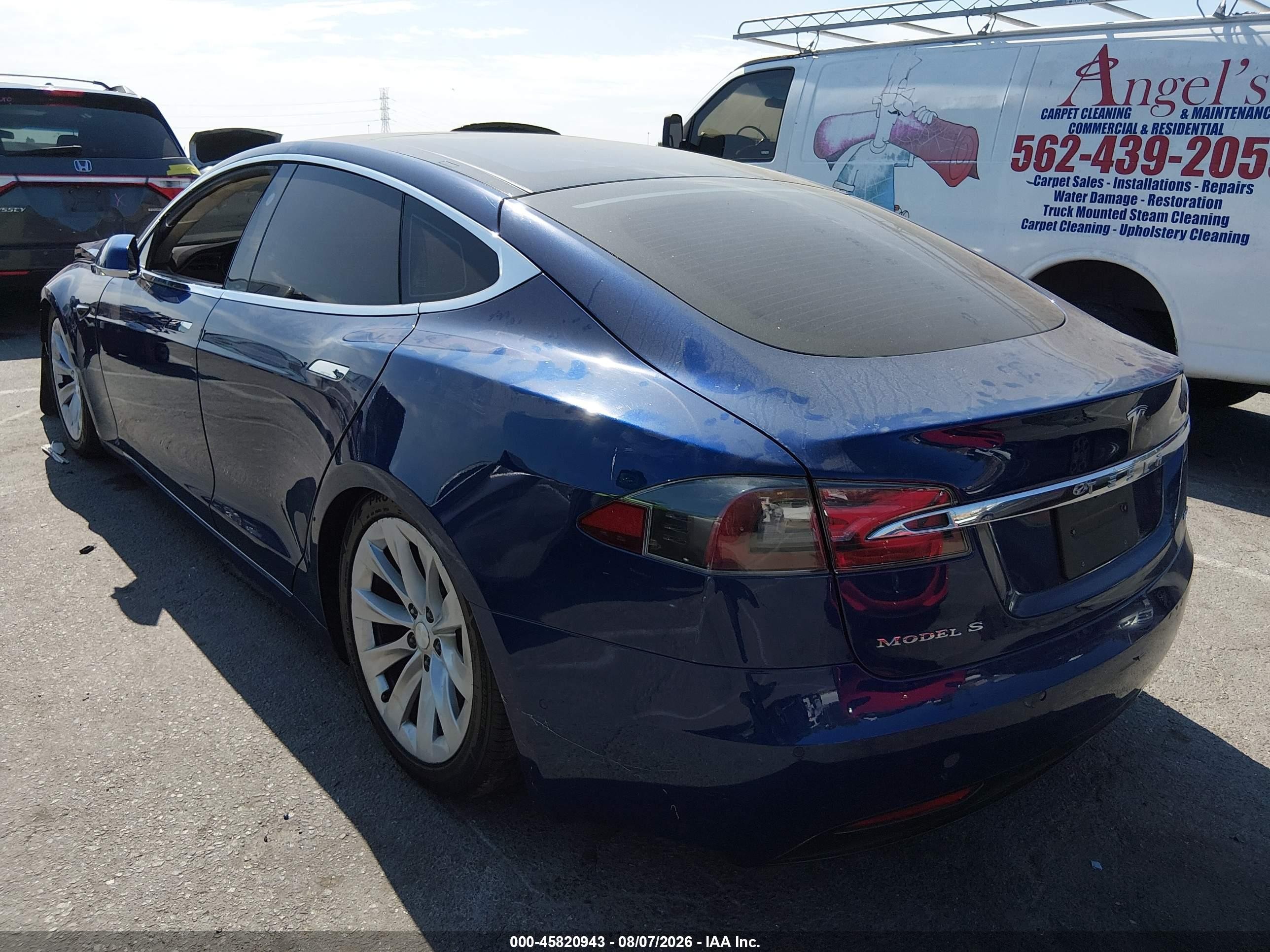 2017 Tesla Model S VIN 5YJSA1E24HF187813 IAAI salvage auction — Front End, Salvage (California), sold $5,825 on 2026-10-11 (photo 3)