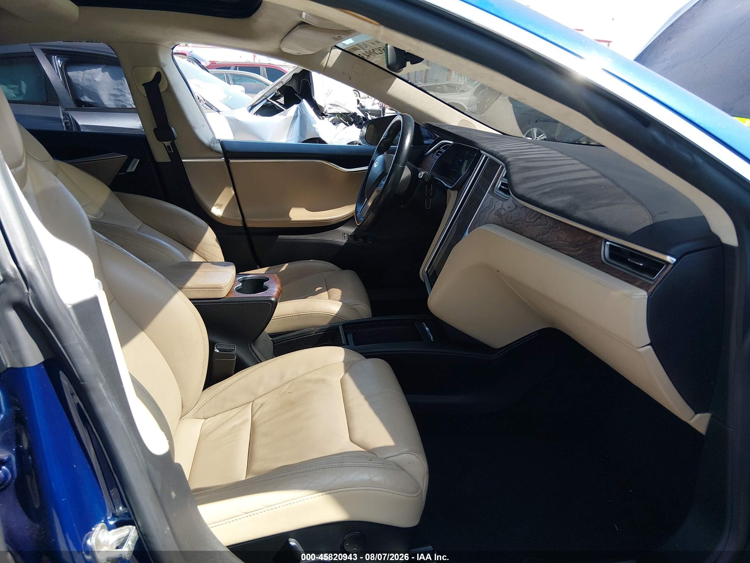 2017 Tesla Model S VIN 5YJSA1E24HF187813 IAAI salvage auction — Front End, Salvage (California), sold $5,825 on 2026-10-11 (photo 5)