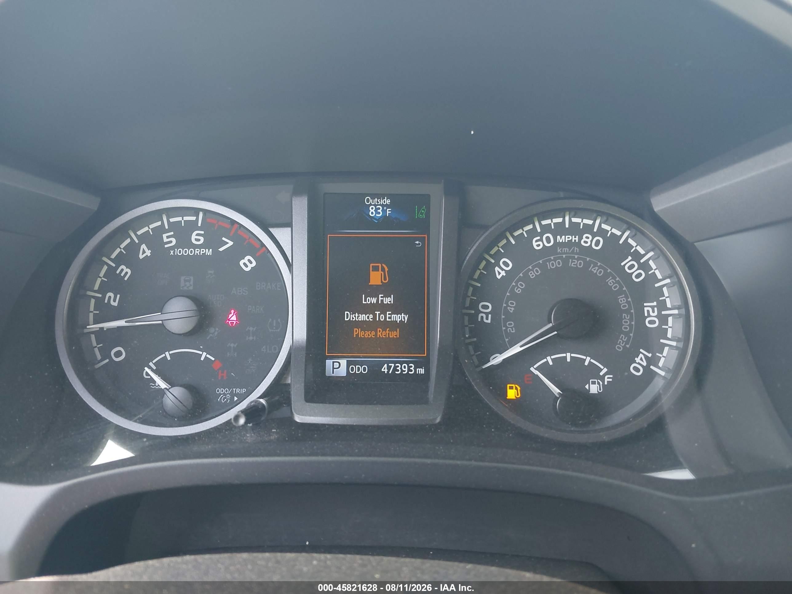 2022 Toyota Tacoma VIN 3TYRZ5CN6NT022126 IAAI salvage auction — Rear End, Salvage Certificate (California), sold $9,900 on 2026-09-12 (photo 7)