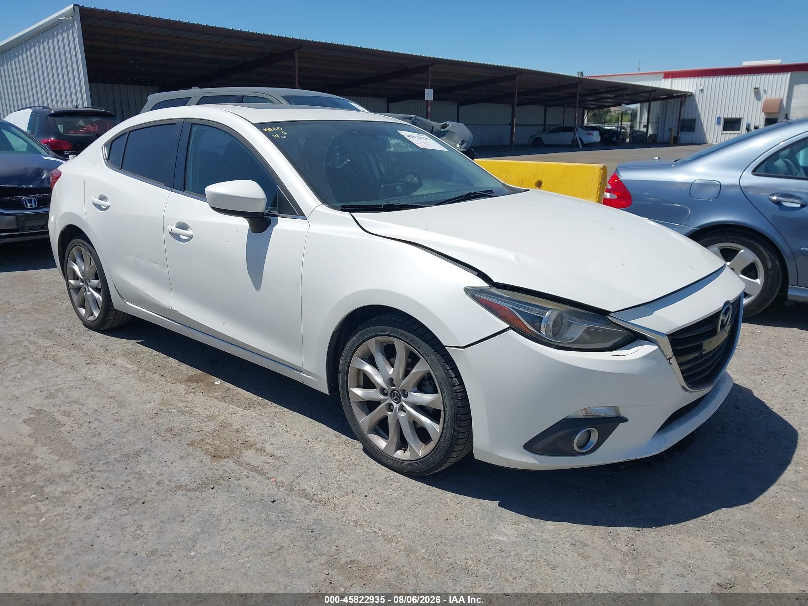 2015 Mazda 3 VIN JM1BM1W34F1227988 IAAI salvage auction — Front End, Salvage (California), sold $1,850 on 2026-09-11 (photo 1)