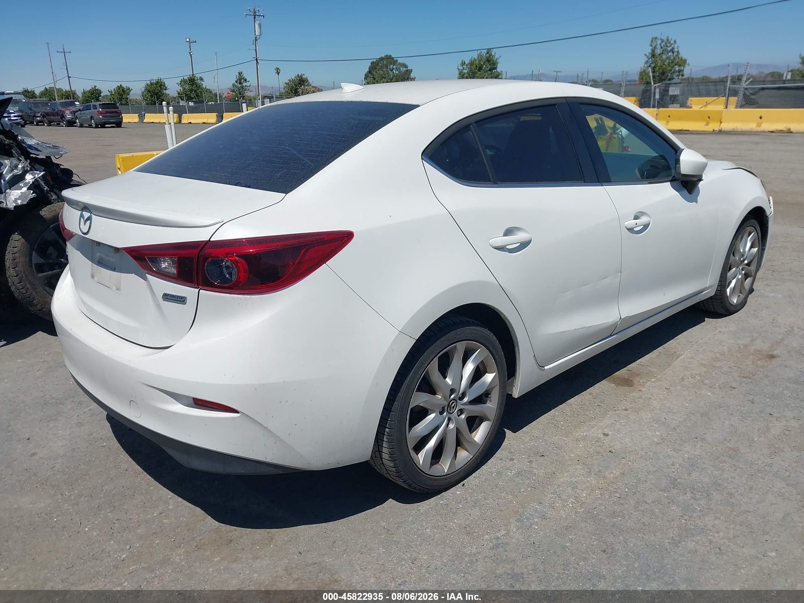 2015 Mazda 3 VIN JM1BM1W34F1227988 IAAI salvage auction — Front End, Salvage (California), sold $1,850 on 2026-09-11 (photo 4)