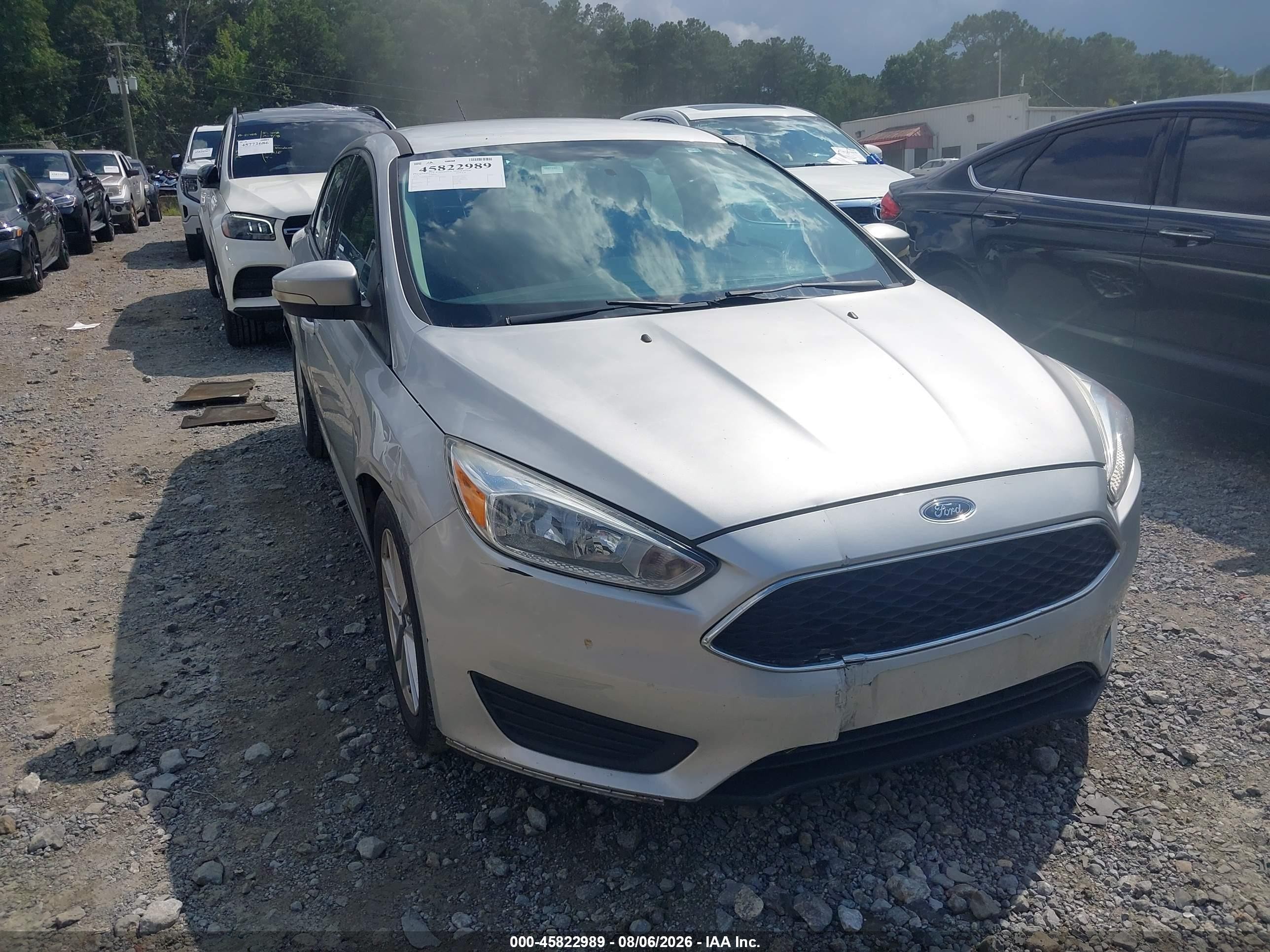 2016 Ford Focus VIN 1FADP3F2XGL310856 IAAI salvage auction — Rear End, Salvage (Georgia), sold $1,100 on 2026-10-08 (photo 1)