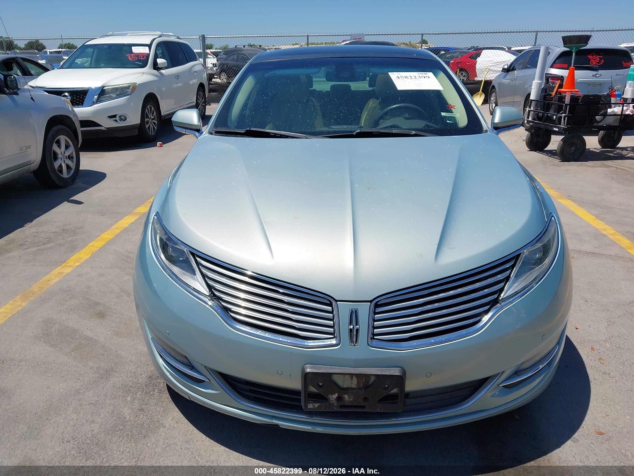 2014 Lincoln Mkz VIN 3LN6L2LU8ER807302 IAAI salvage auction — Normal Wear, Clear (Texas), sold $825 on 2026-09-03 (photo 6)