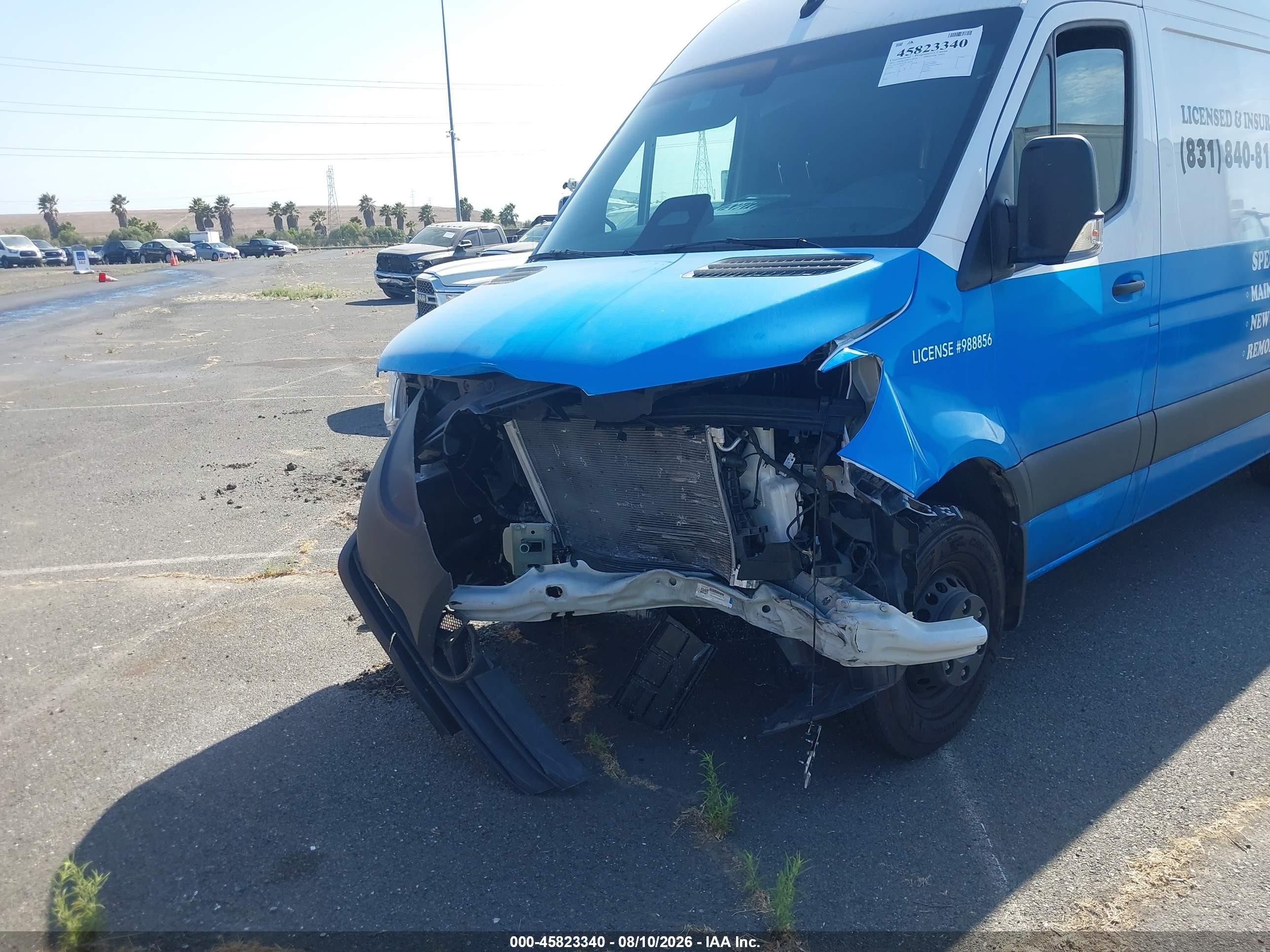 2025 Mercedes-Benz Sprinter VIN W1Y8ND3Y3ST200185 IAAI salvage auction — Front End, Salvage (California), sold $23,150 on 2026-08-24 (photo 6)