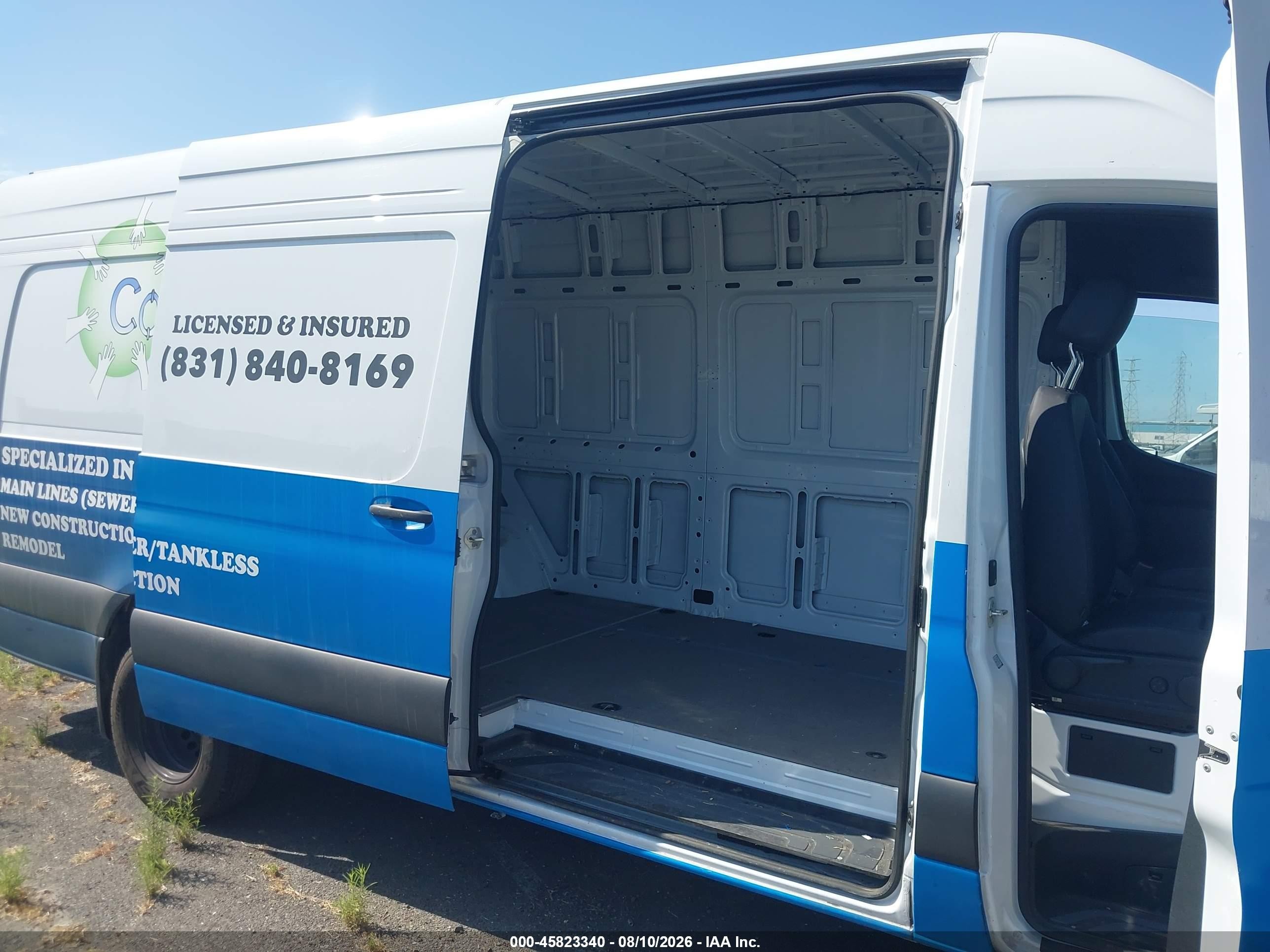 2025 Mercedes-Benz Sprinter VIN W1Y8ND3Y3ST200185 IAAI salvage auction — Front End, Salvage (California), sold $23,150 on 2026-08-24 (photo 8)