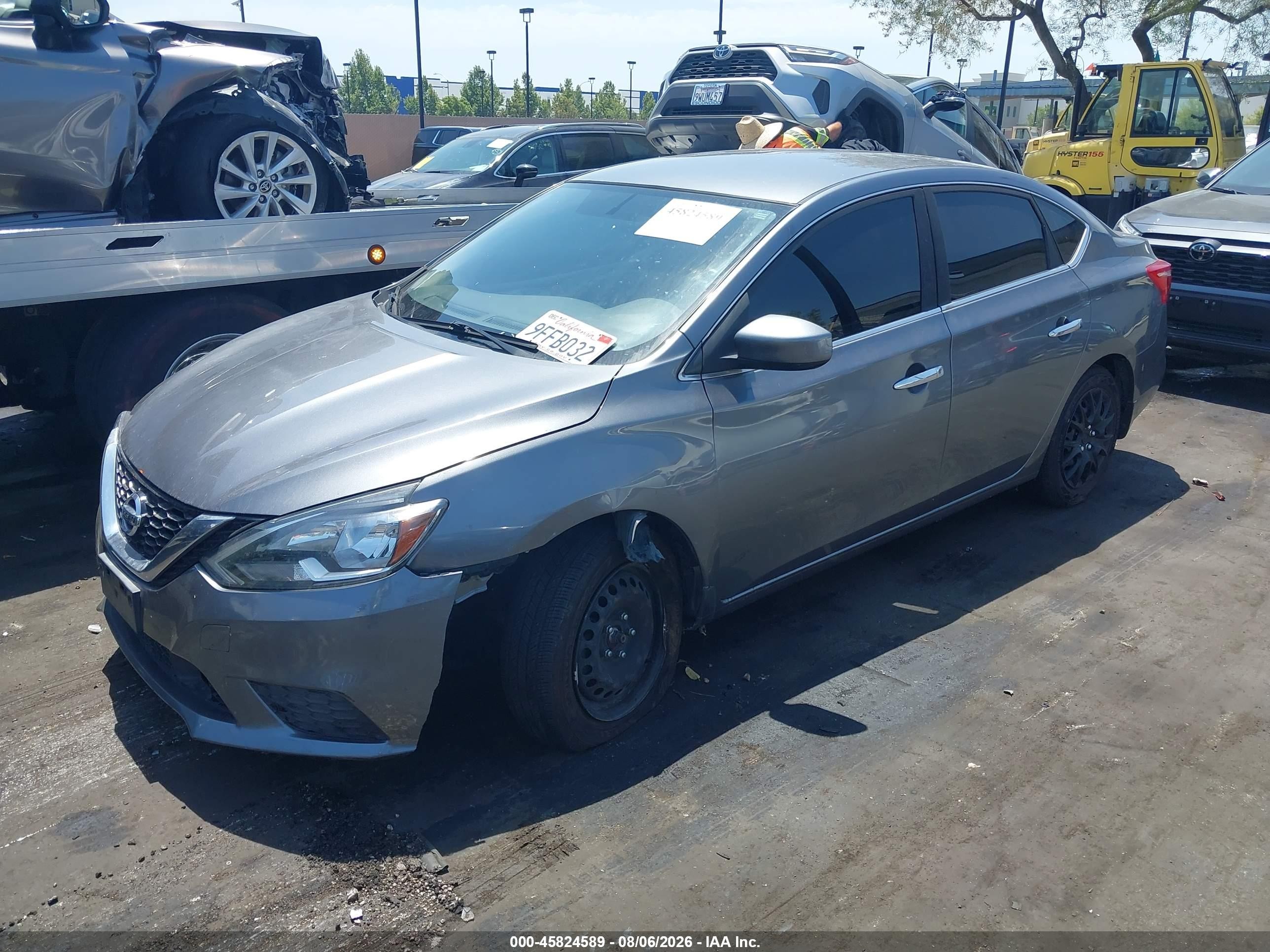 2019 Nissan Sentra VIN 3N1AB7AP1KY446530 IAAI salvage auction — Unknown, Salvage Certificate (California), sold $1,350 on 2026-09-14 (photo 2)