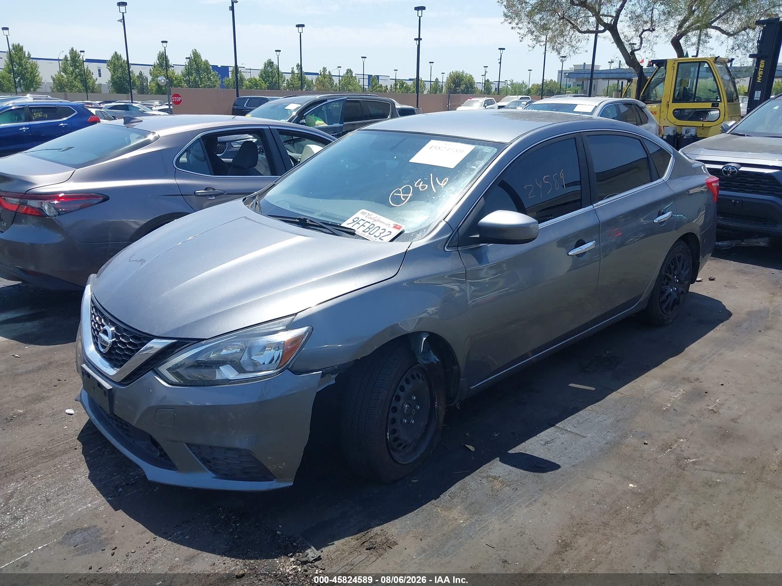 2019 Nissan Sentra VIN 3N1AB7AP1KY446530 IAAI salvage auction — Unknown, Salvage Certificate (California), sold $1,350 on 2026-09-14 (photo 6)