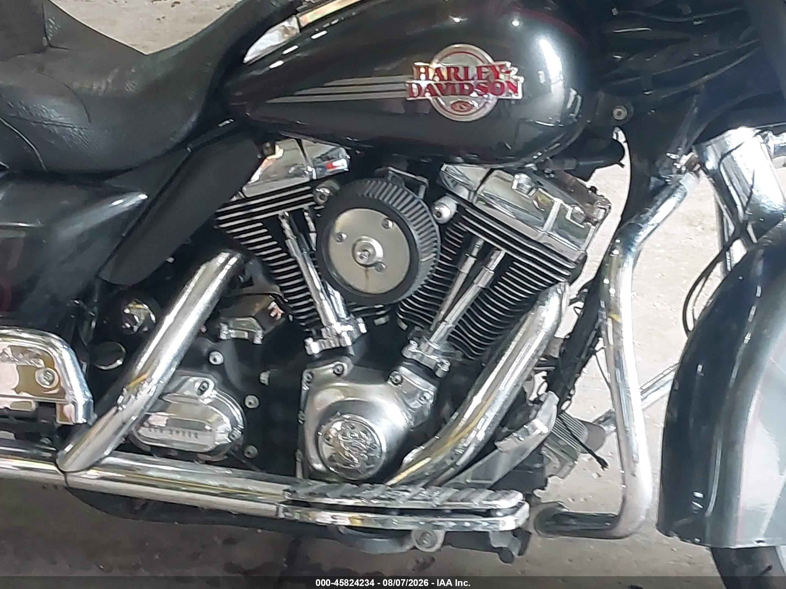 2007 Harley-davidson Electra glide VIN 1HD1FC4157Y685730 IAAI salvage auction — Side, Clear (Indiana), sold $1,150 on 2026-09-21 (photo 8)