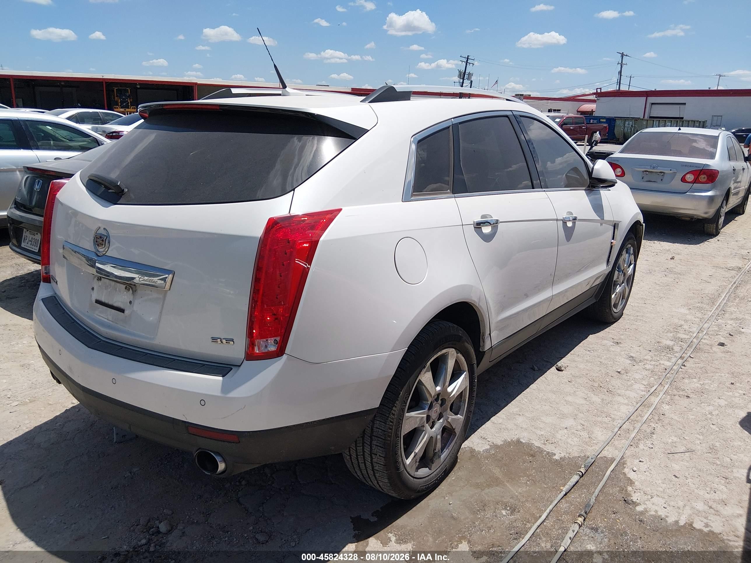 2012 Cadillac SRX VIN 3GYFNAE37CS517131 IAAI salvage auction — Repossession, Original (Texas), sold $500 on 2026-09-11 (photo 4)