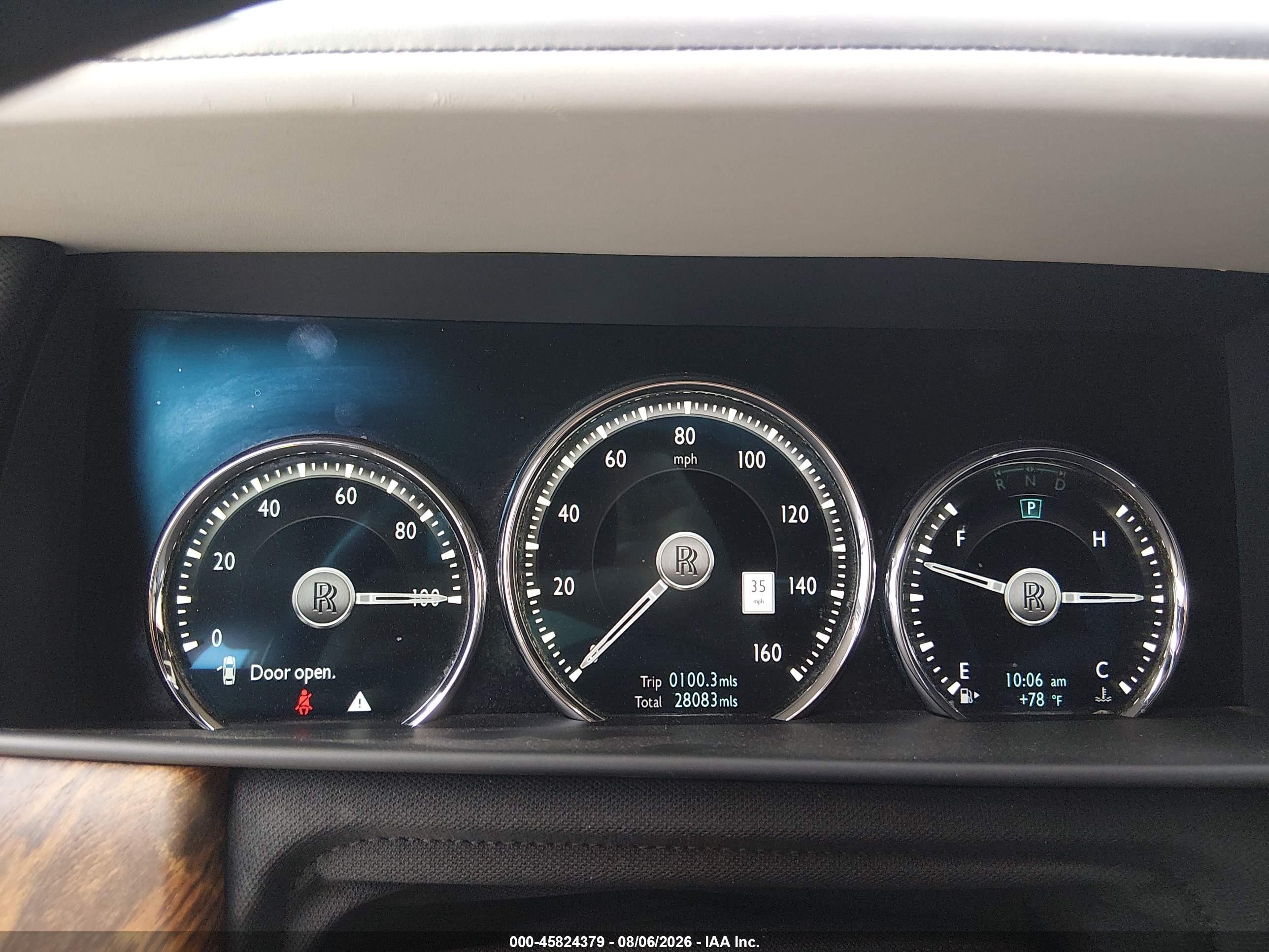 2019 Rolls-royce Cullinan VIN SLA689X50KU114060 IAAI salvage auction — Normal Wear, Clear (California), sold $170,500 on 2026-09-02 (photo 7)