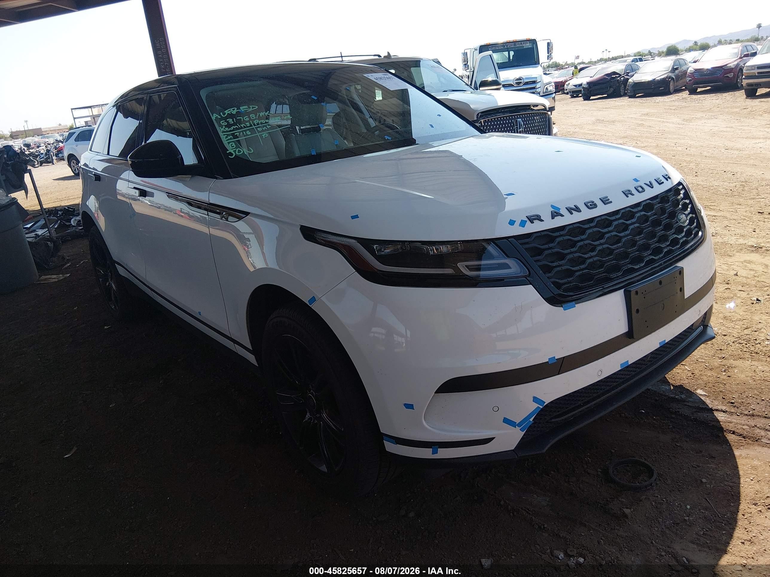 2022 Land Rover Range Rover Velar VIN SALYJ2EX2NA334090 — IAAI salvage auction photo