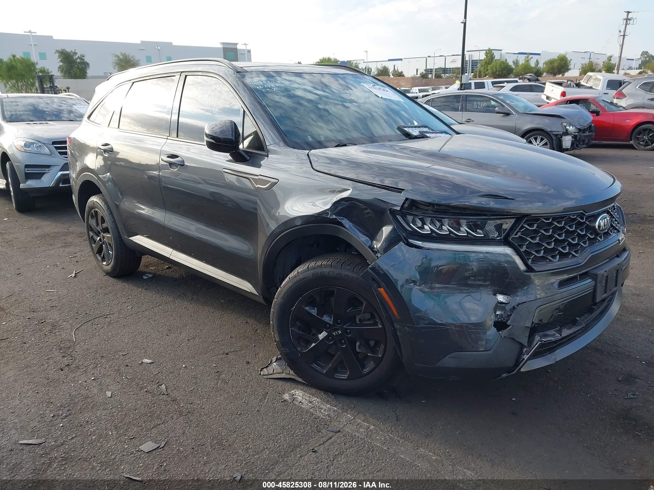2021 Kia Sorento VIN 5XYRLDLC0MG071212 IAAI salvage auction — Unknown, Salvage Certificate (California), sold $5,900 on 2026-10-02 (photo 1)