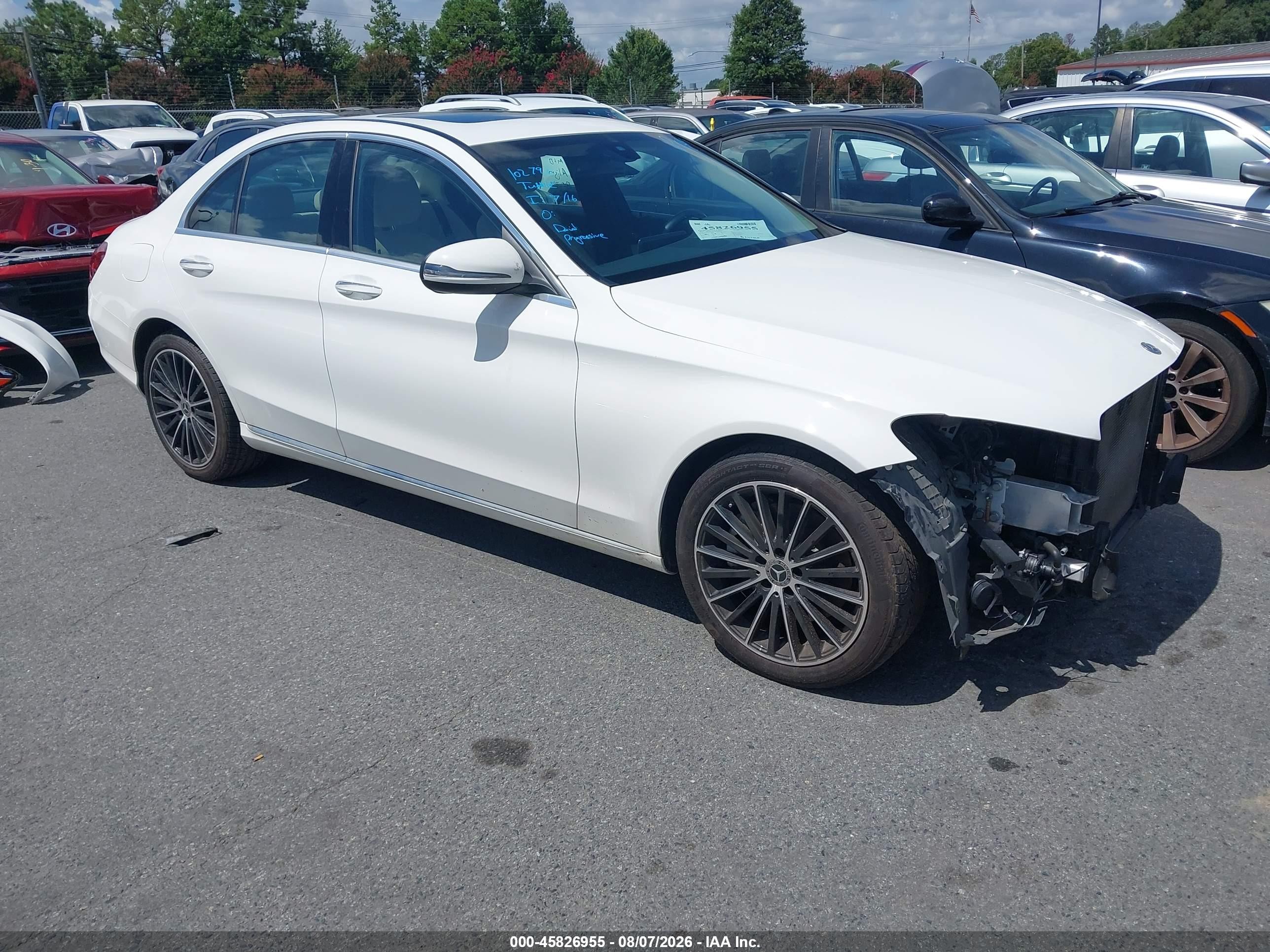 2021 Mercedes-Benz C-Class VIN W1KWF8DB7MR648753 — IAAI salvage auction photo