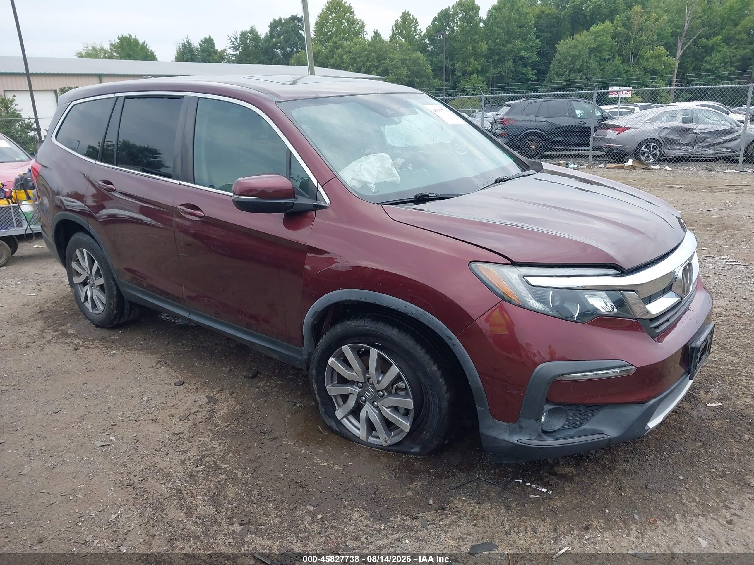2020 Honda Pilot VIN 5FNYF6H55LB054534 — IAAI salvage auction photo