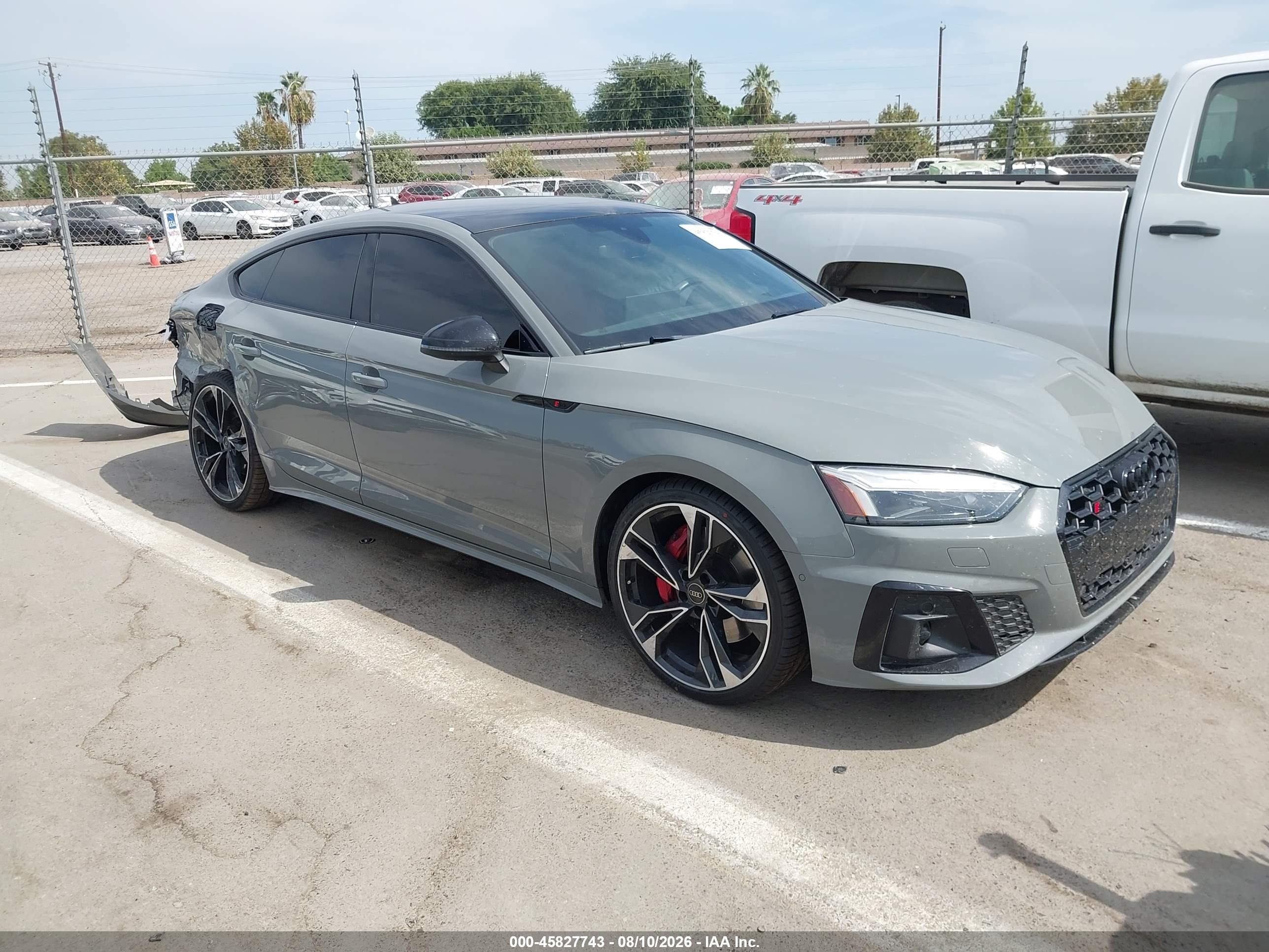 2022 Audi S5 Sportback VIN WAUB4CF59NA020859 — IAAI salvage auction photo