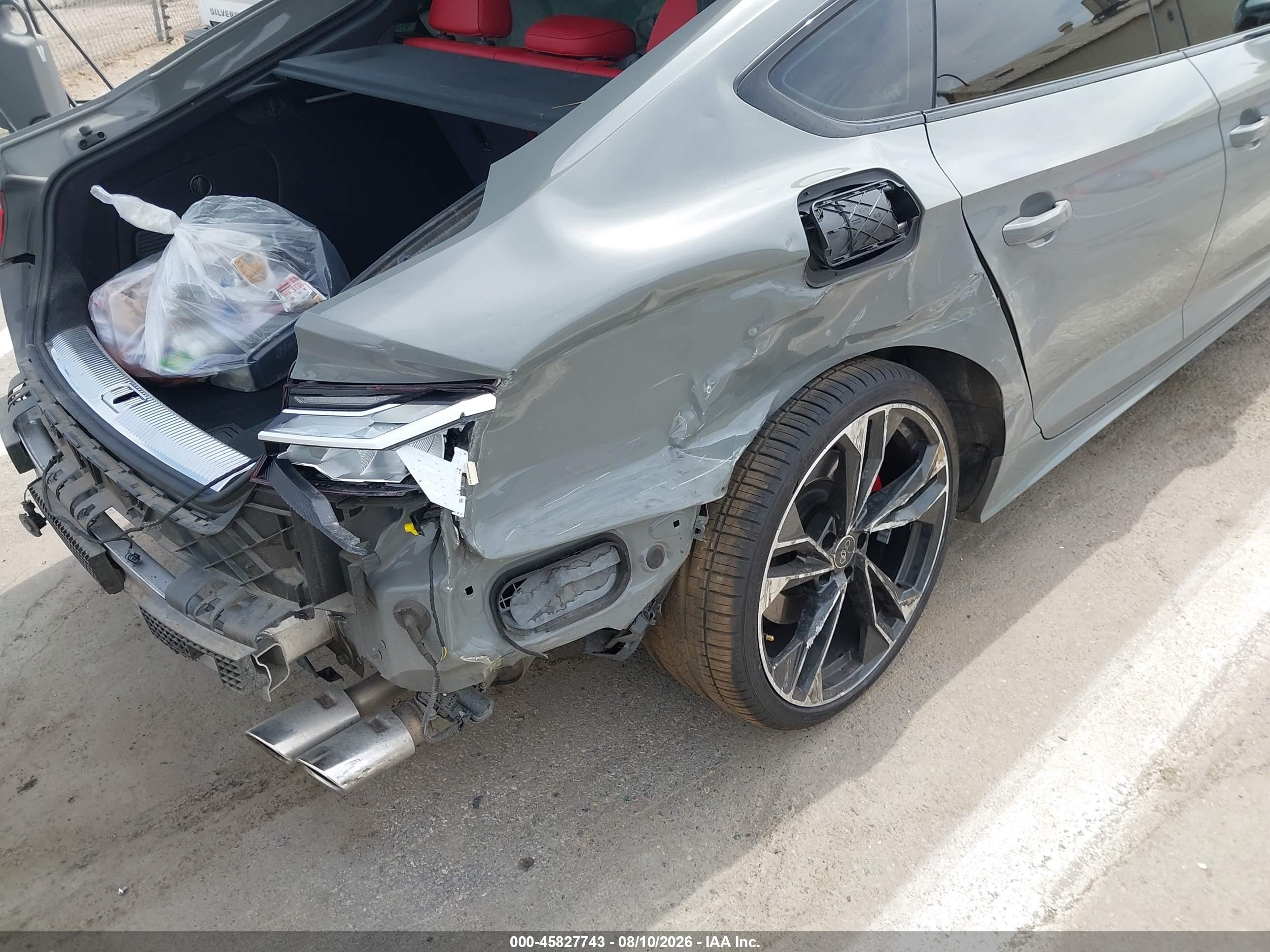 2022 Audi S5 VIN WAUB4CF59NA020859 IAAI salvage auction — Rear End, Salvage (California), sold $16,500 on 2026-09-01 (photo 6)