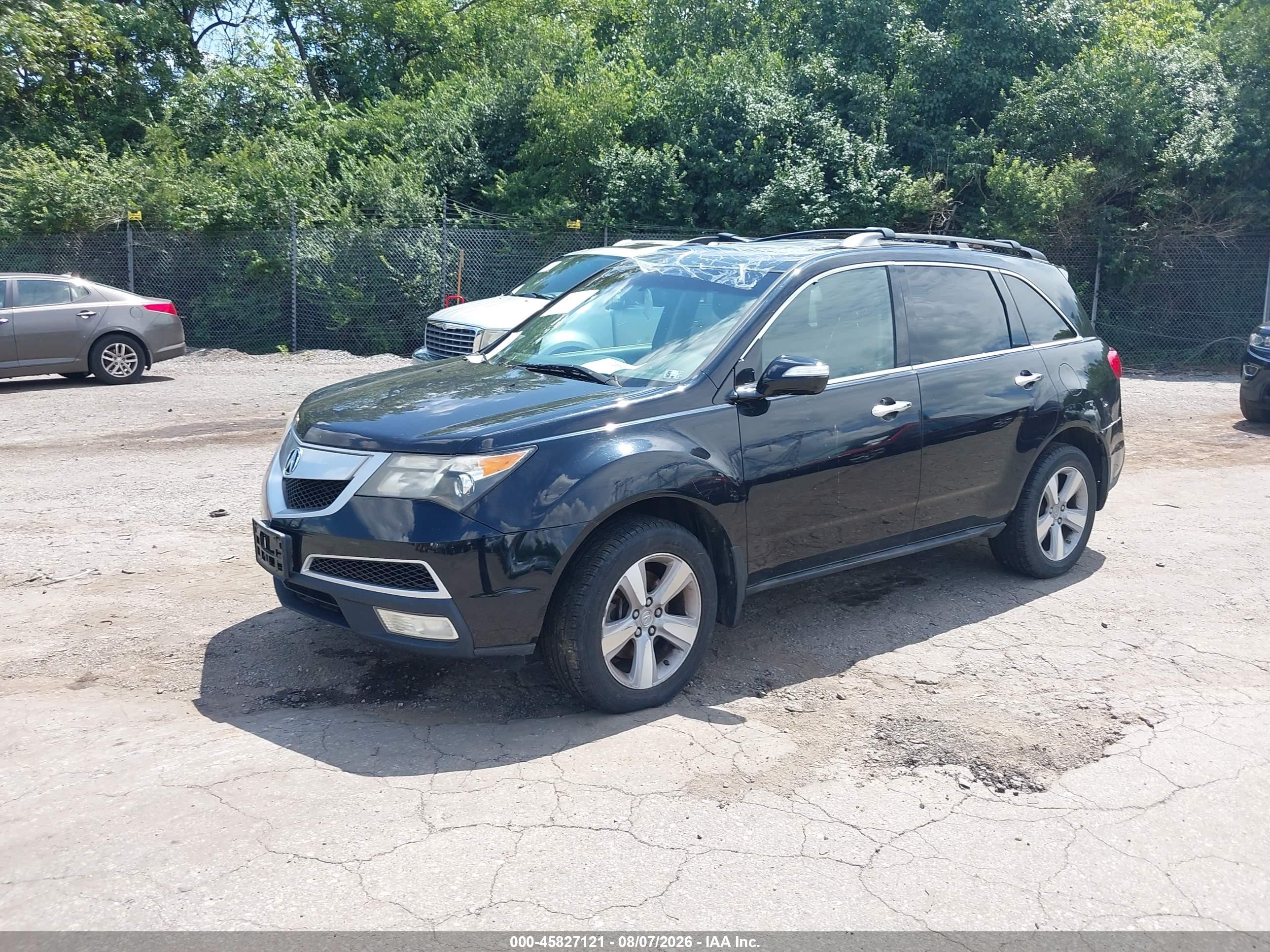 2010 Acura MDX VIN 2HNYD2H2XAH522893 IAAI salvage auction — Top/Roof, Salvage (Pennsylvania), sold $475 on 2026-09-25 (photo 2)