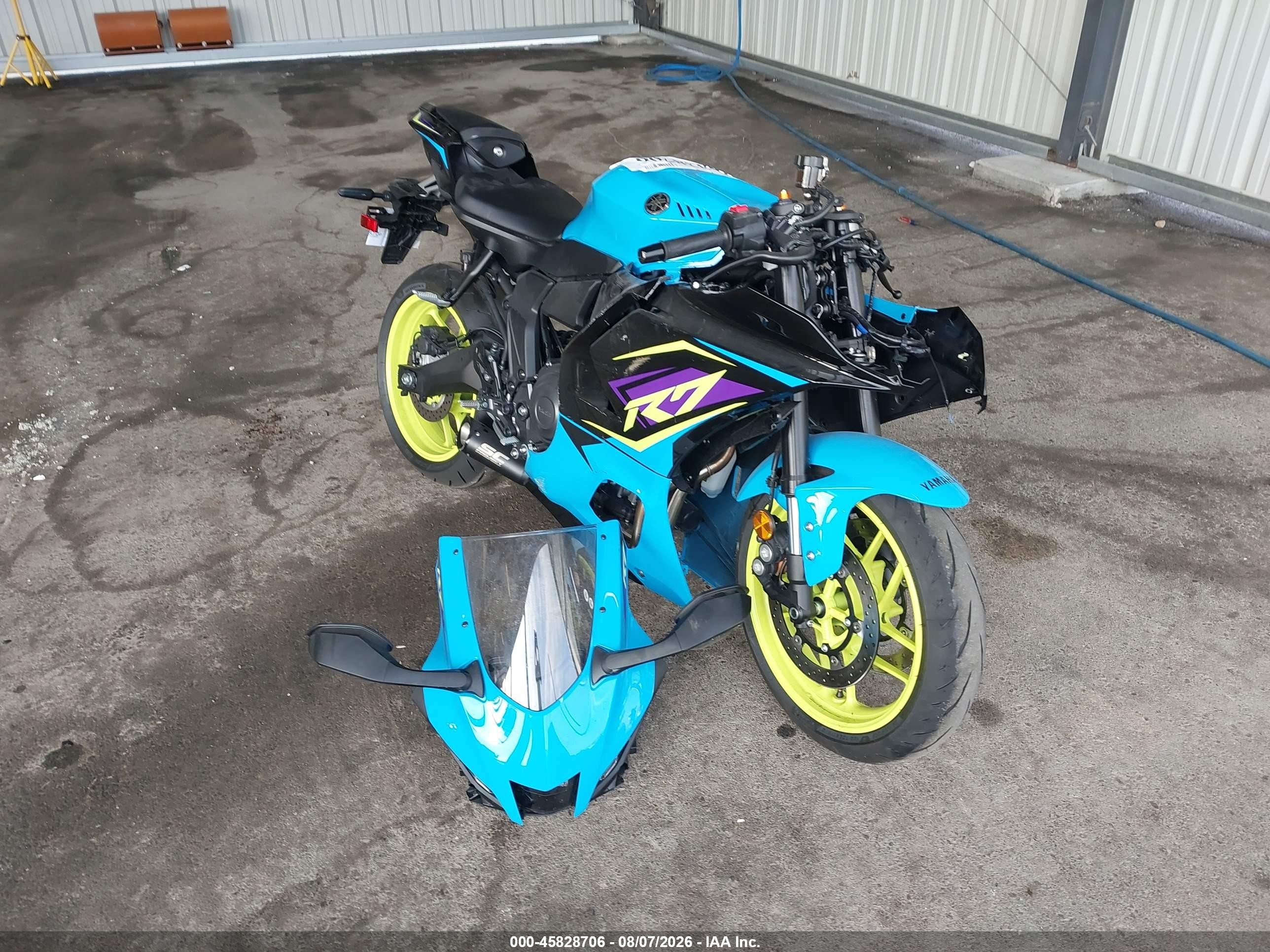 2026 Yama Yzfr7sb VIN JYARM60E5TA005604 IAAI salvage auction — Front End, Salvage (Nebraska), sold $2,300 on 2026-09-10 (photo 1)
