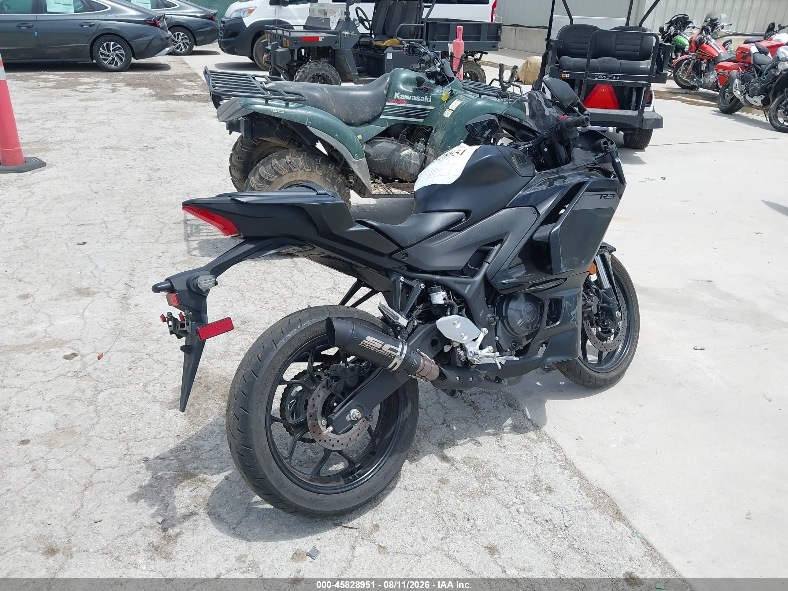 2025 Yamaha VIN MH3RH25E8SK001731 IAAI salvage auction — Front End, Salvage (Texas), sold $1,850 on 2026-09-21 (photo 4)