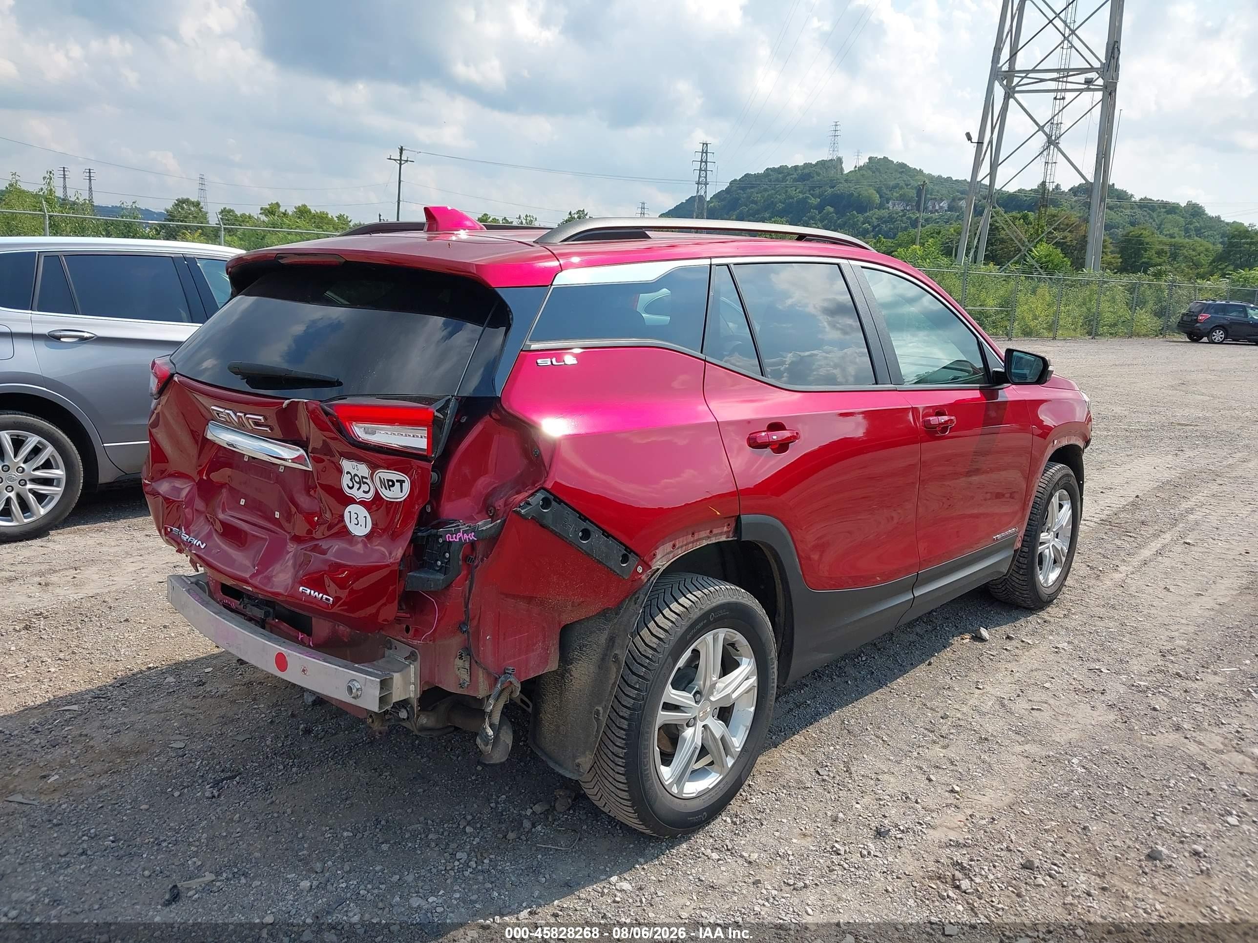 2022 Gmc Terrain VIN 3GKALTEV9NL146199 IAAI salvage auction — Rear End, Salvage (Pennsylvania), sold $4,025 on 2026-09-08 (photo 4)