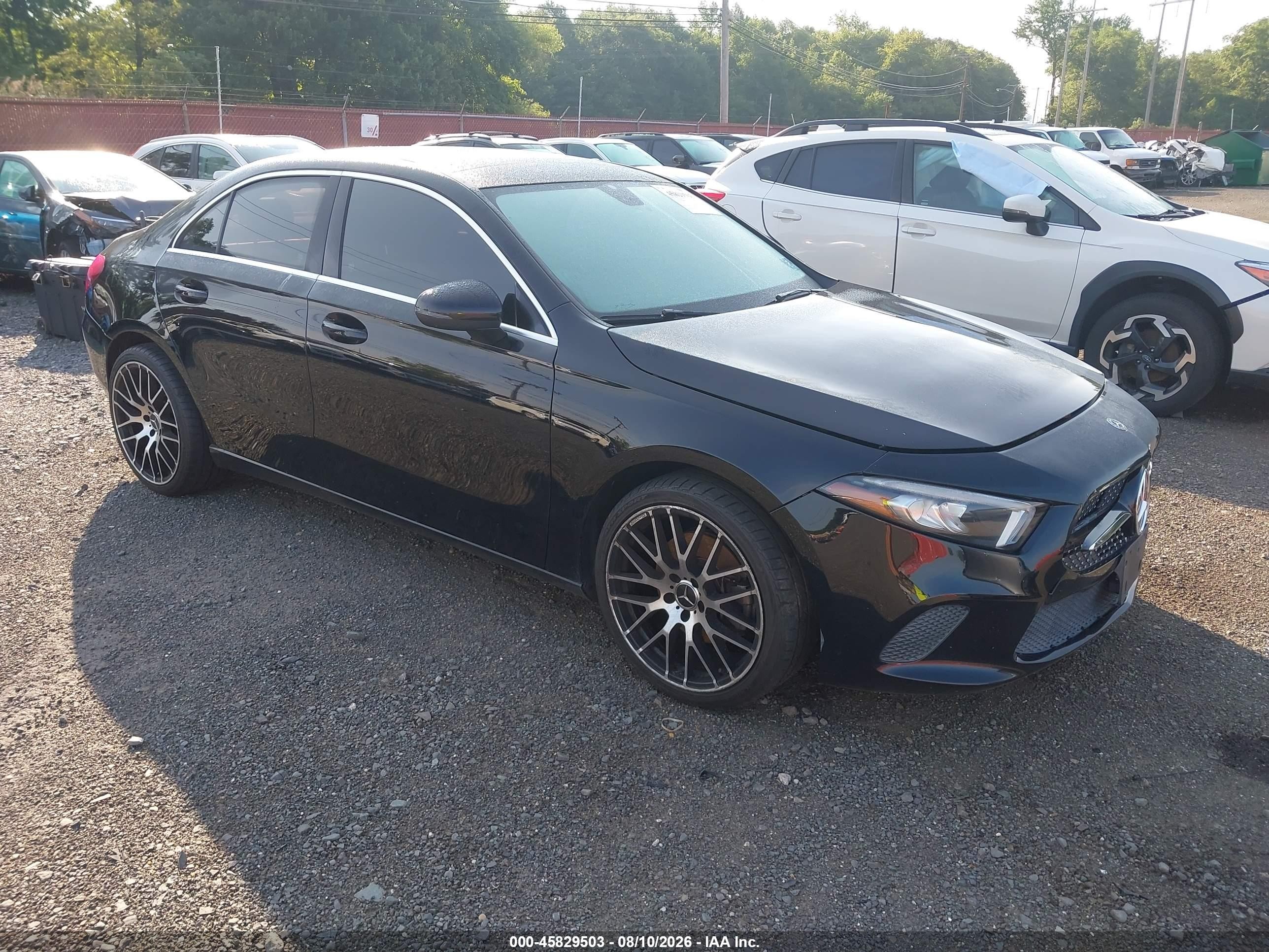 2020 Mercedes-Benz A-Class VIN W1K3G4FB7LJ202590 — IAAI salvage auction photo