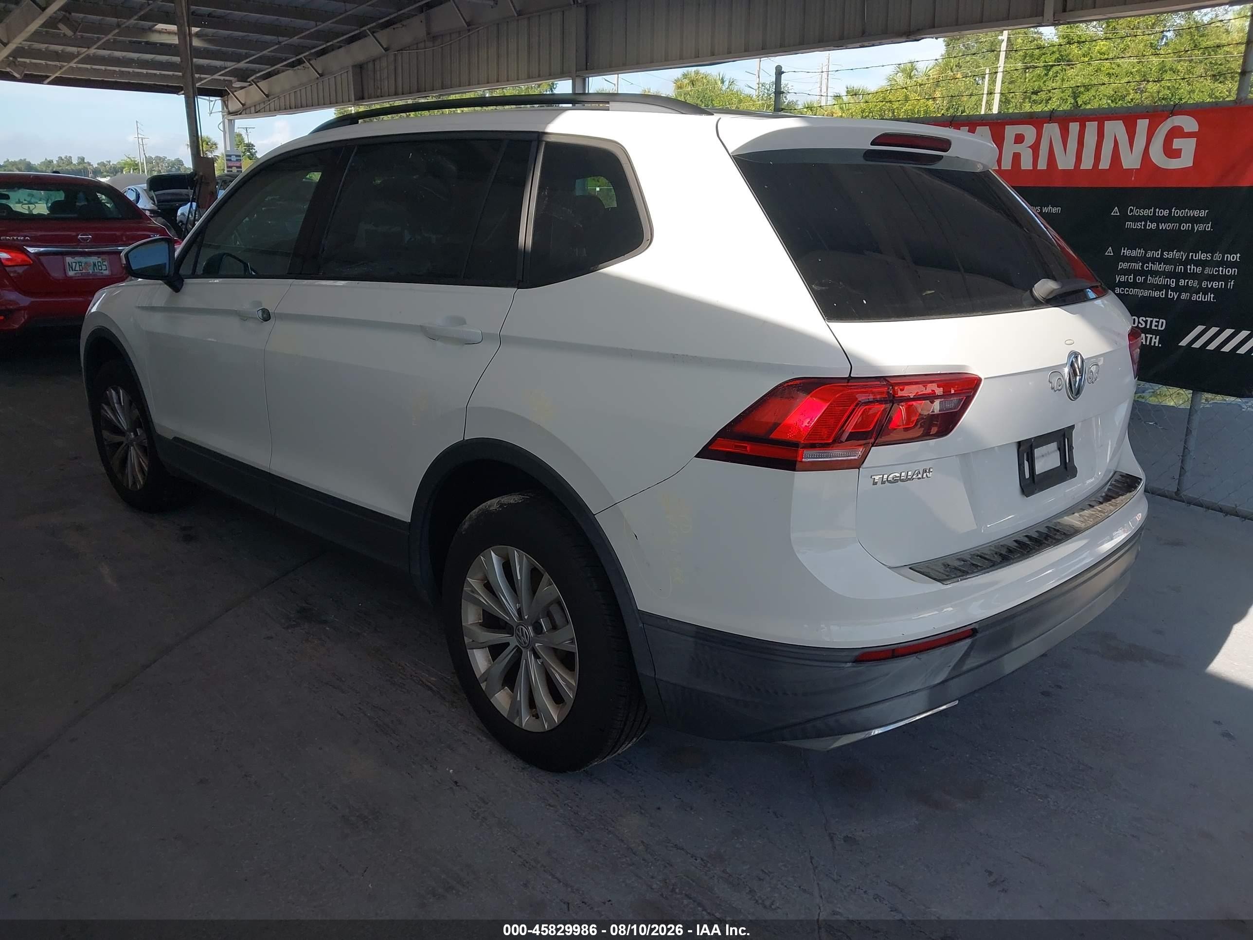 2019 Volkswagen Tiguan VIN 3VV1B7AX1KM080977 IAAI salvage auction — Unknown, Rebuildable (Florida), sold $3,500 on 2026-09-05 (photo 3)