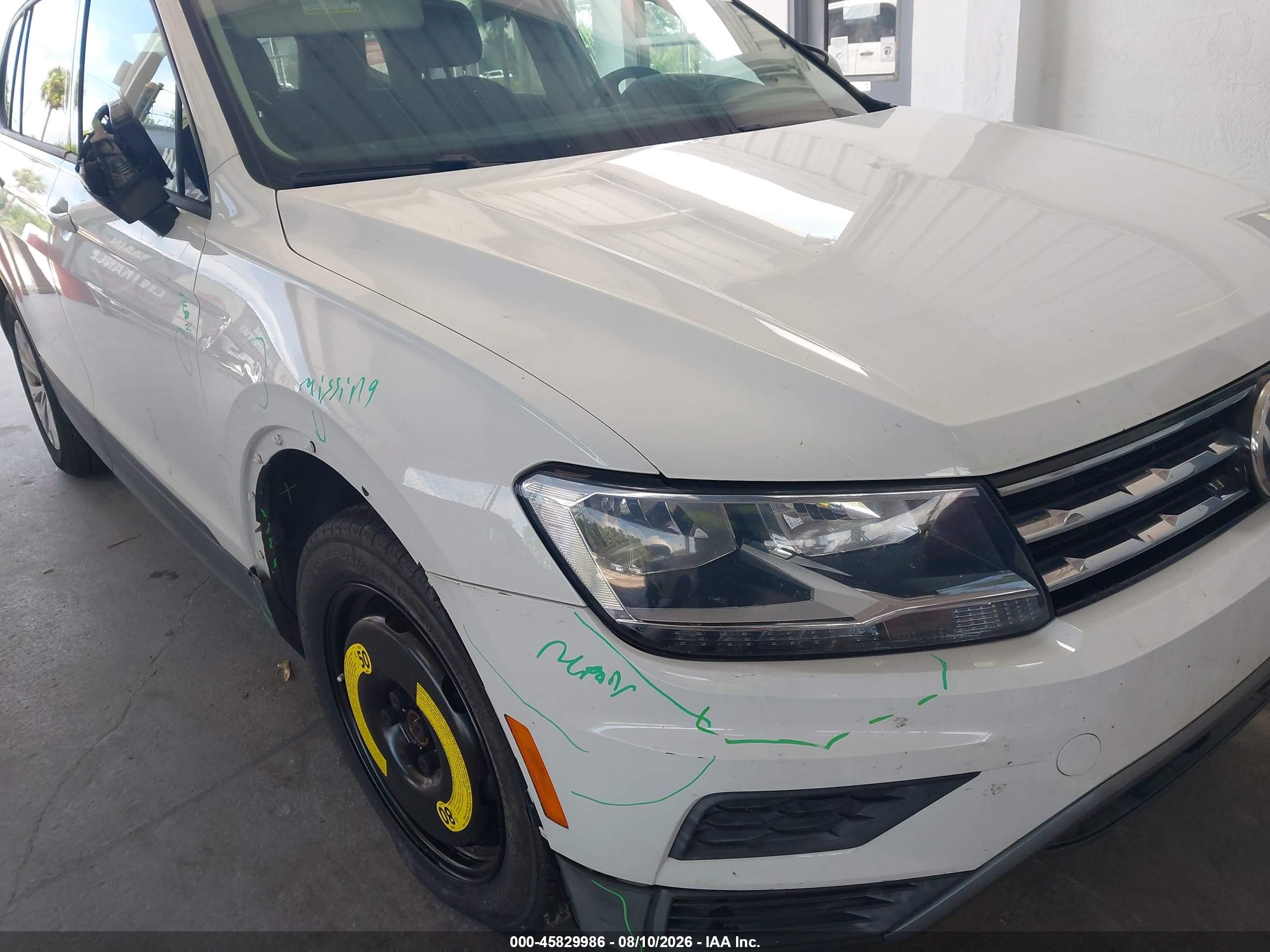 2019 Volkswagen Tiguan VIN 3VV1B7AX1KM080977 IAAI salvage auction — Unknown, Rebuildable (Florida), sold $3,500 on 2026-09-05 (photo 6)