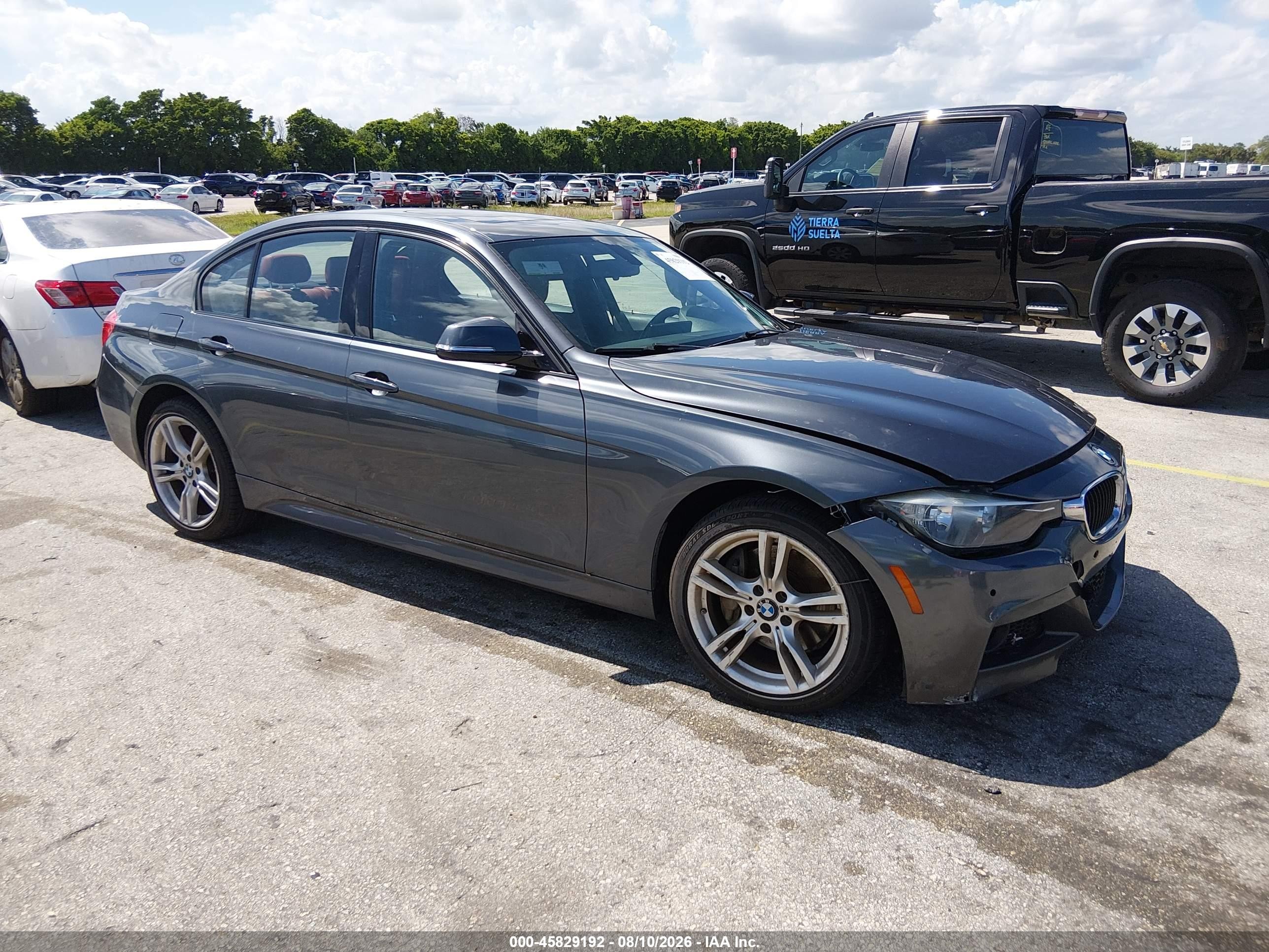 2015 BMW 3er VIN WBA3B5C57FF963394 IAAI salvage auction — Unknown, Rebuildable (Florida), sold $1,700 on 2026-10-06 (photo 1)