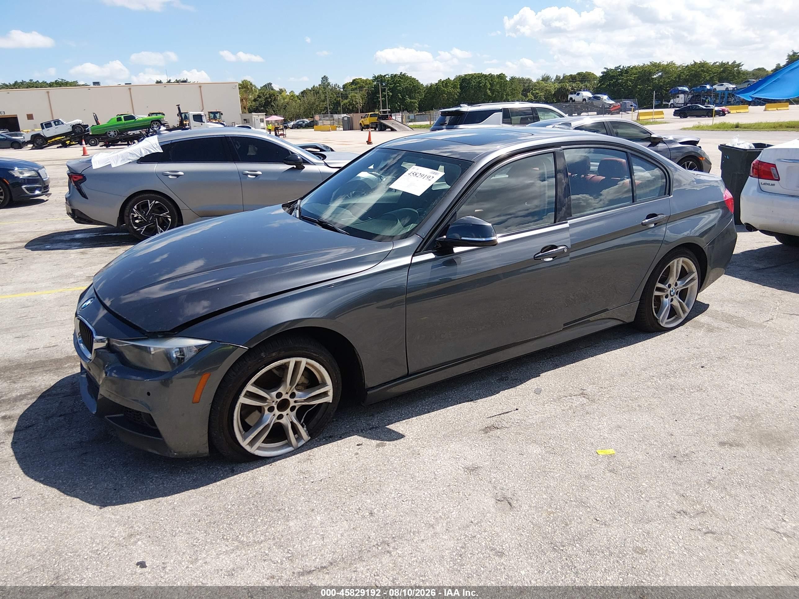 2015 BMW 3er VIN WBA3B5C57FF963394 IAAI salvage auction — Unknown, Rebuildable (Florida), sold $1,700 on 2026-10-06 (photo 2)