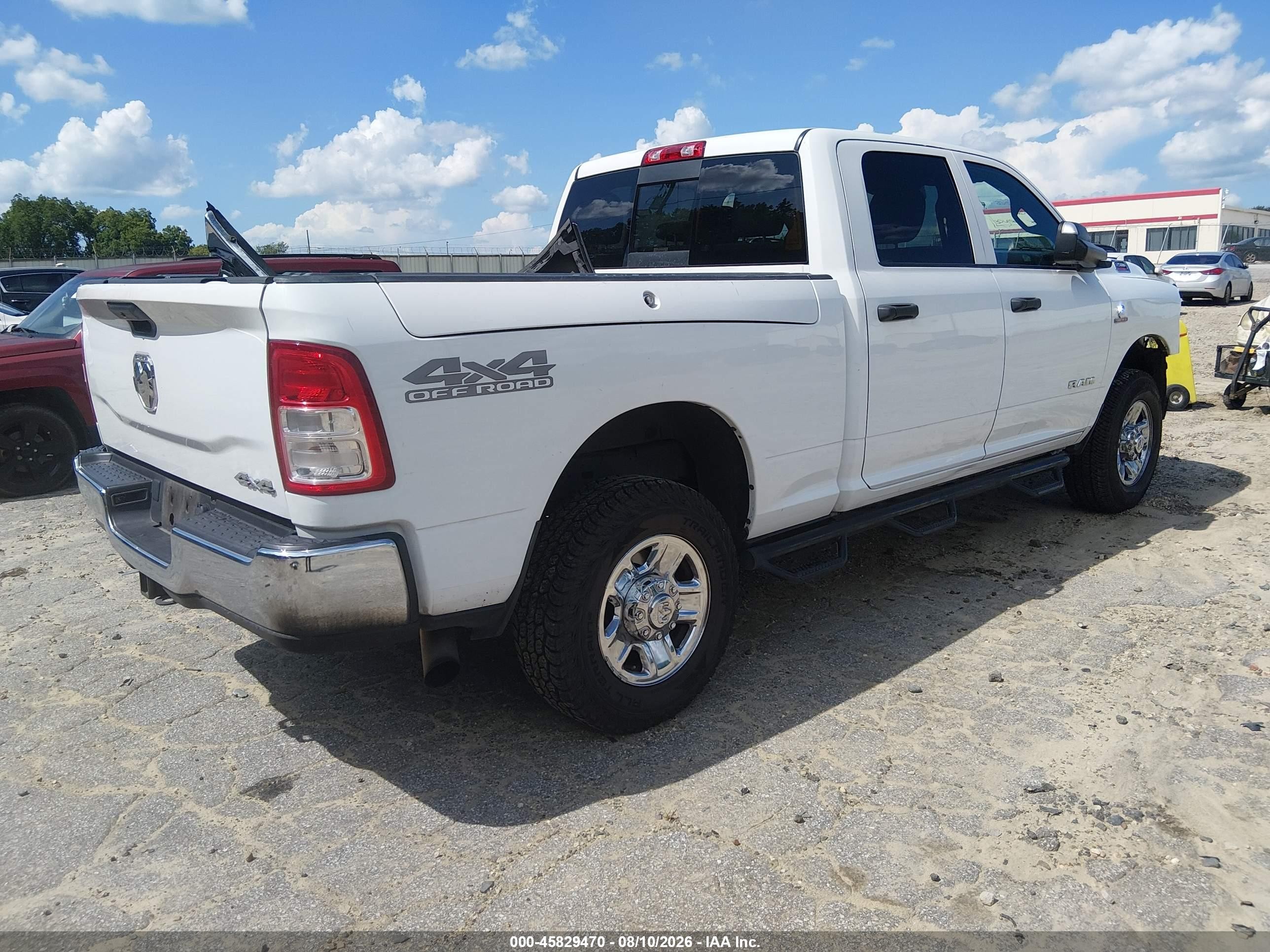 2021 Ram 2500 VIN 3C6UR5CLXMG583079 IAAI salvage auction — Front End, Salvage (Idaho), sold $12,400 on 2026-10-07 (photo 4)