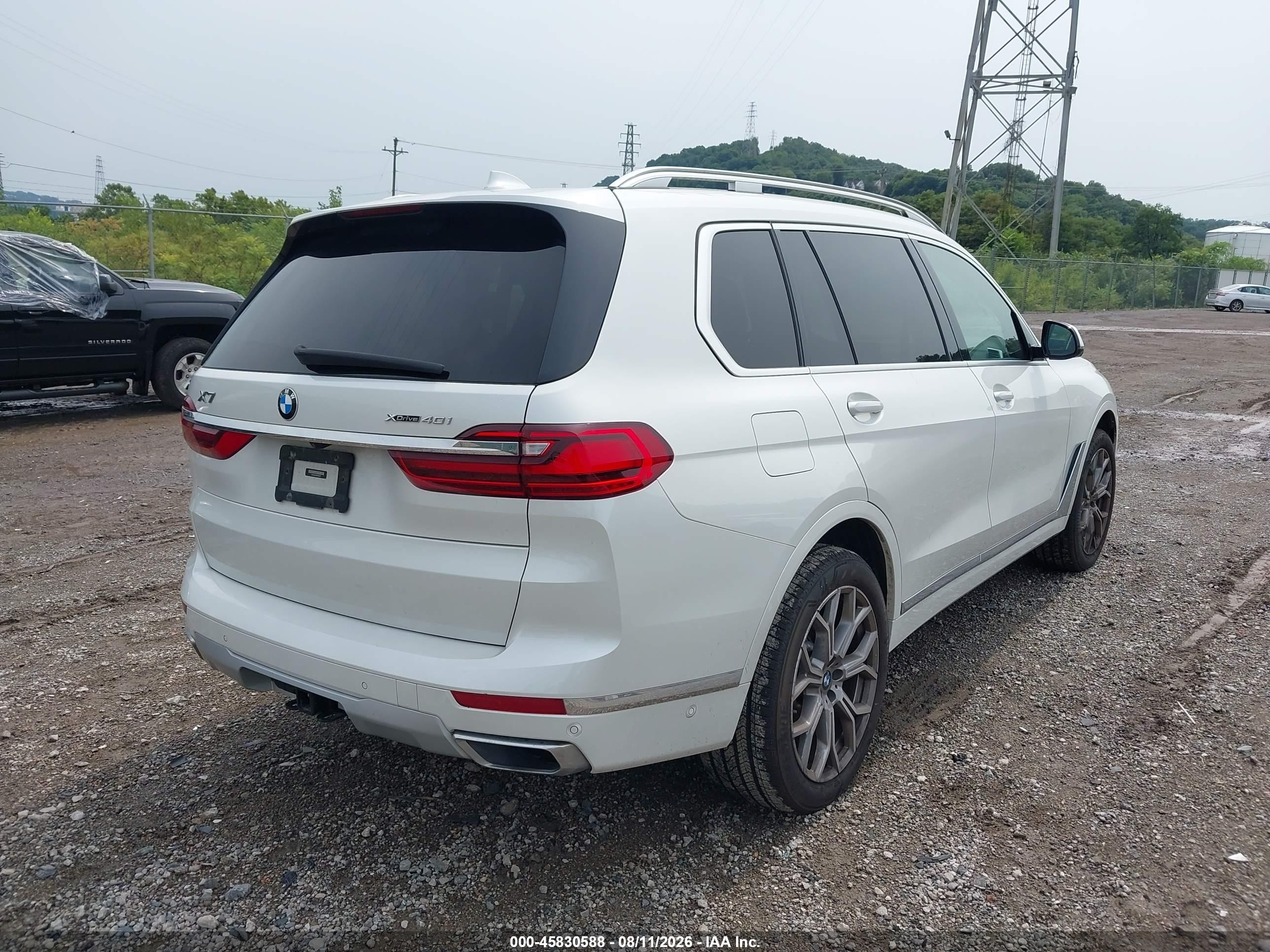 2021 BMW X7 VIN 5UXCW2C08M9H93229 IAAI salvage auction — Unknown, Salvage (Pennsylvania), sold $24,100 on 2026-08-26 (photo 4)
