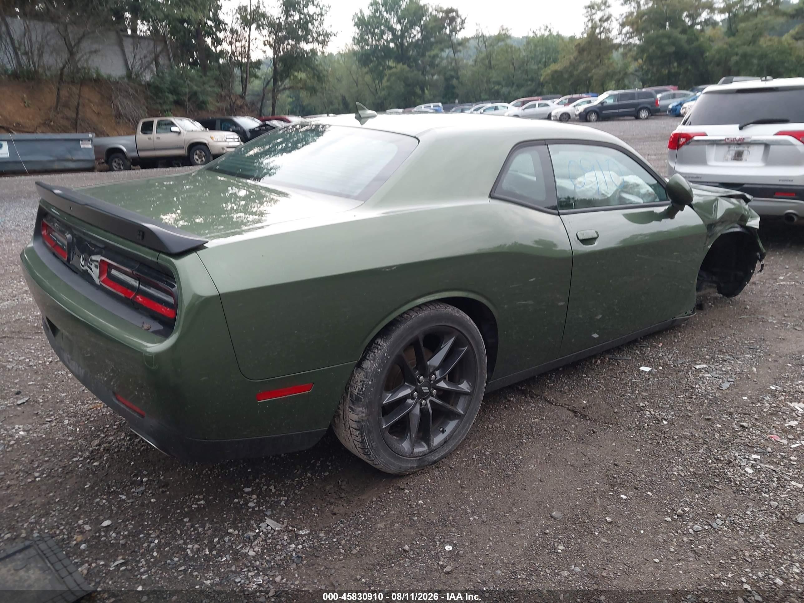 2021 Dodge Challenger VIN 2C3CDZKG3MH560892 IAAI salvage auction — Front End, Salvage (Pennsylvania), sold $3,650 on 2026-09-11 (photo 4)