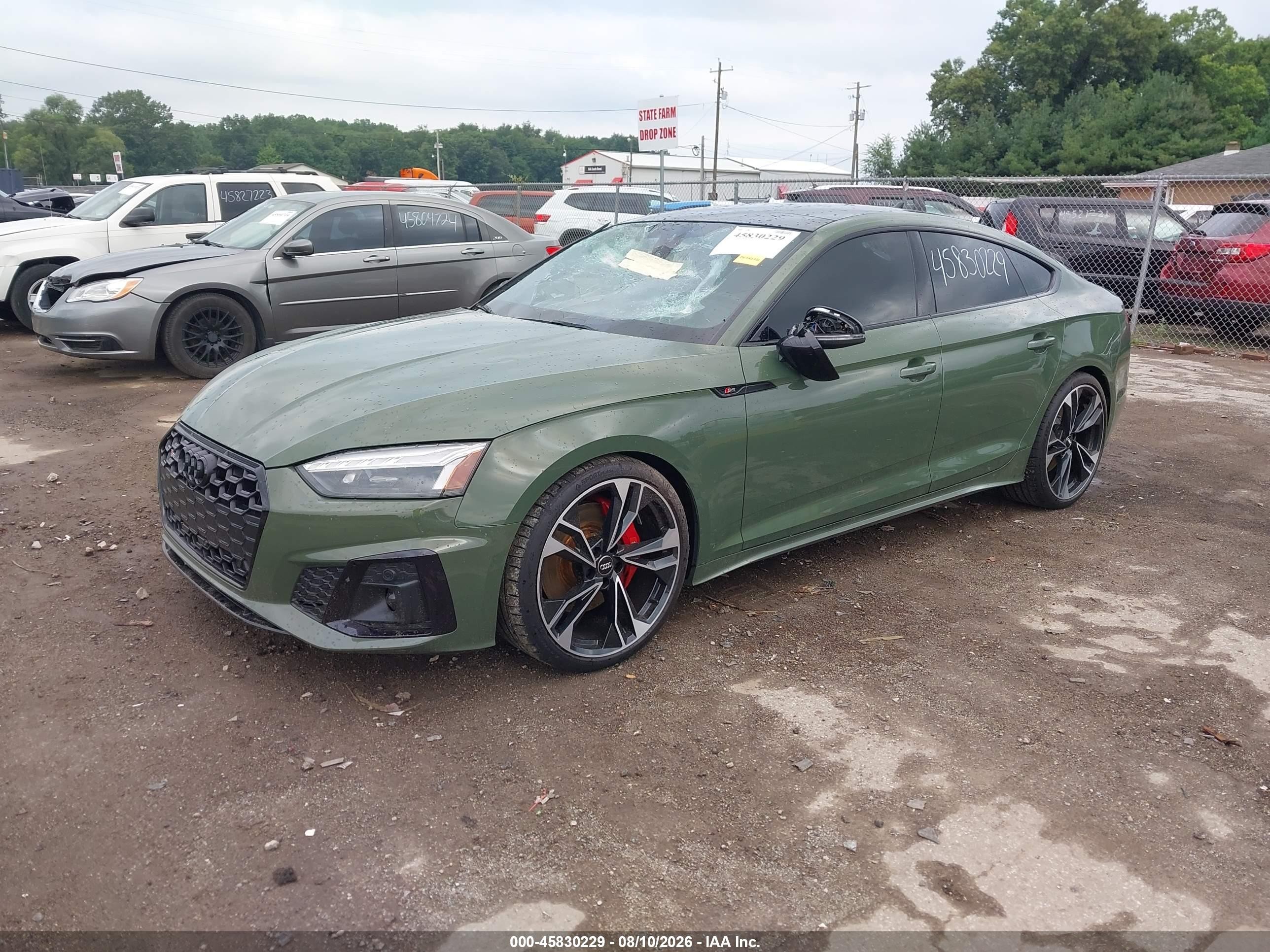 2020 Audi S5 VIN WAUC4CF51LA016743 IAAI salvage auction — Storm Damage, Salvage (Indiana), sold $14,000 on 2026-09-26 (photo 2)