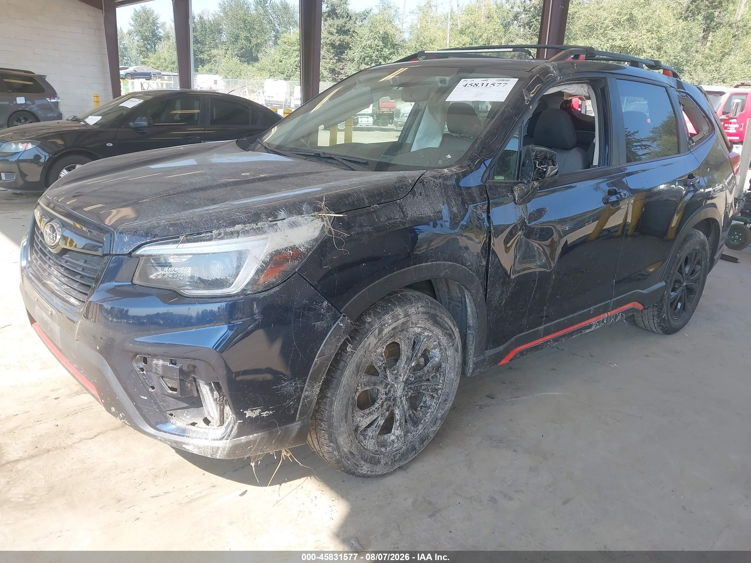 2021 Subaru Forester VIN JF2SKARC8MH543661 IAAI salvage auction — All Over, Bill Of Sale (Washington), sold $2,700 on 2026-10-02 (photo 2)