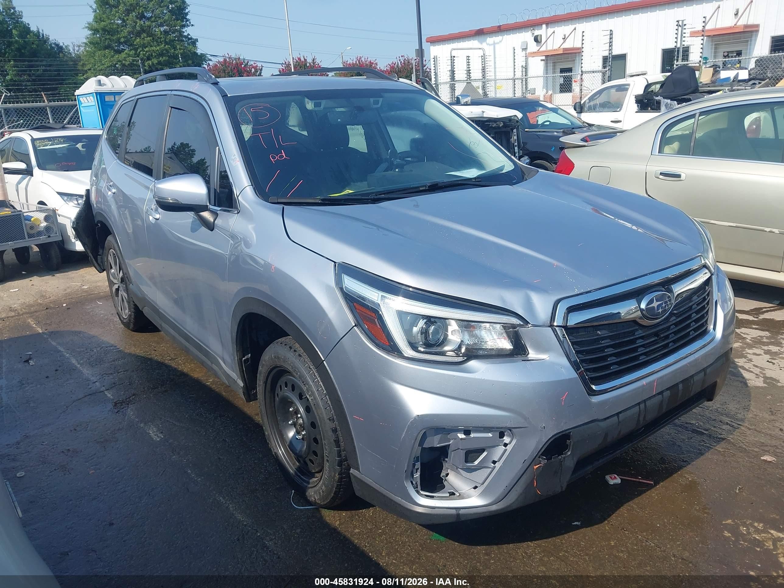 2020 Subaru Forester VIN JF2SKASC2LH426263 IAAI salvage auction — Rear End, Salvage (North Carolina), sold $4,675 on 2026-09-14 (photo 1)