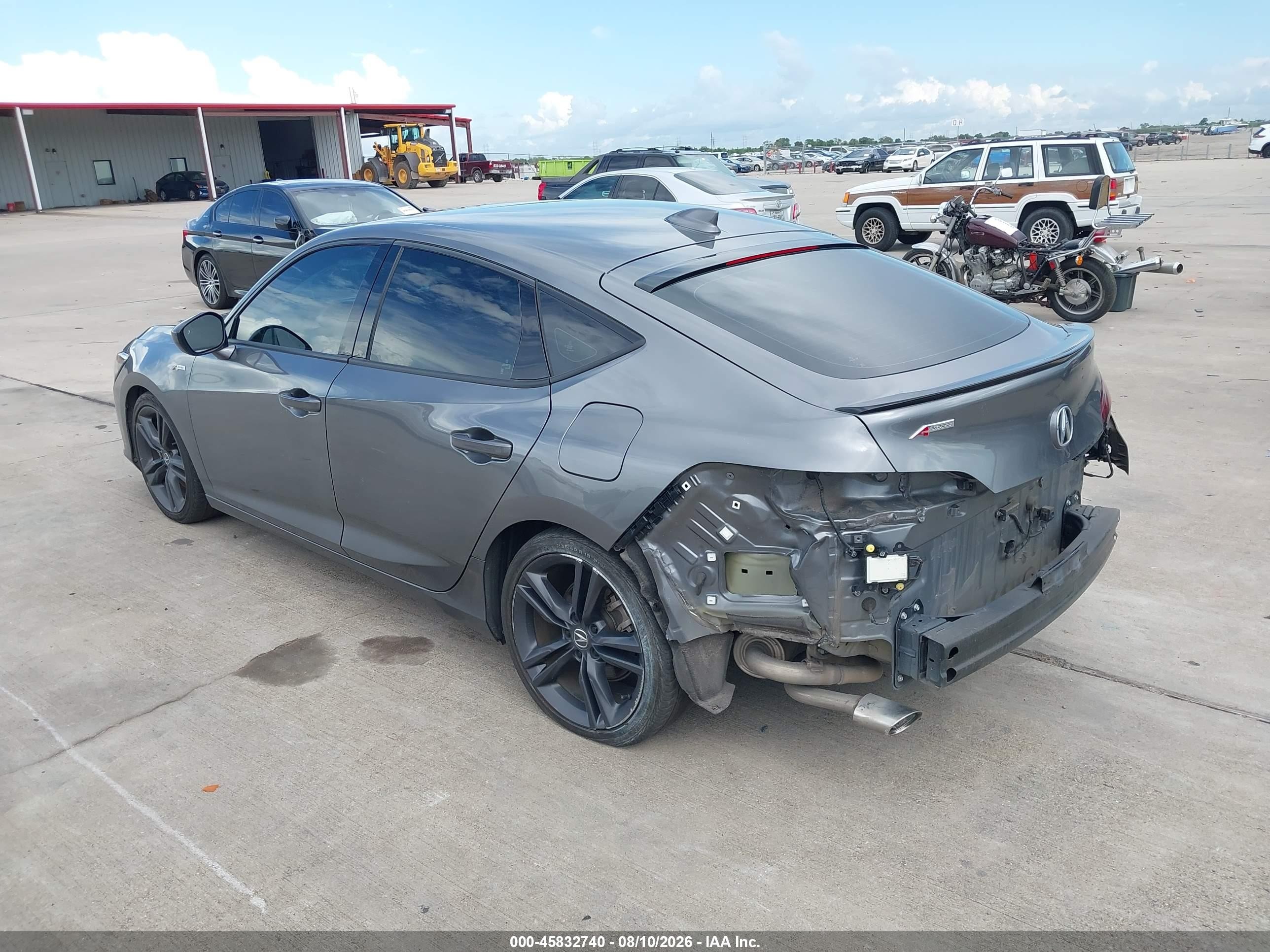 2024 Acura Integra VIN 19UDE4H31RA000848 IAAI salvage auction — Rear End, Original (Texas), sold $12,800 on 2026-09-10 (photo 3)