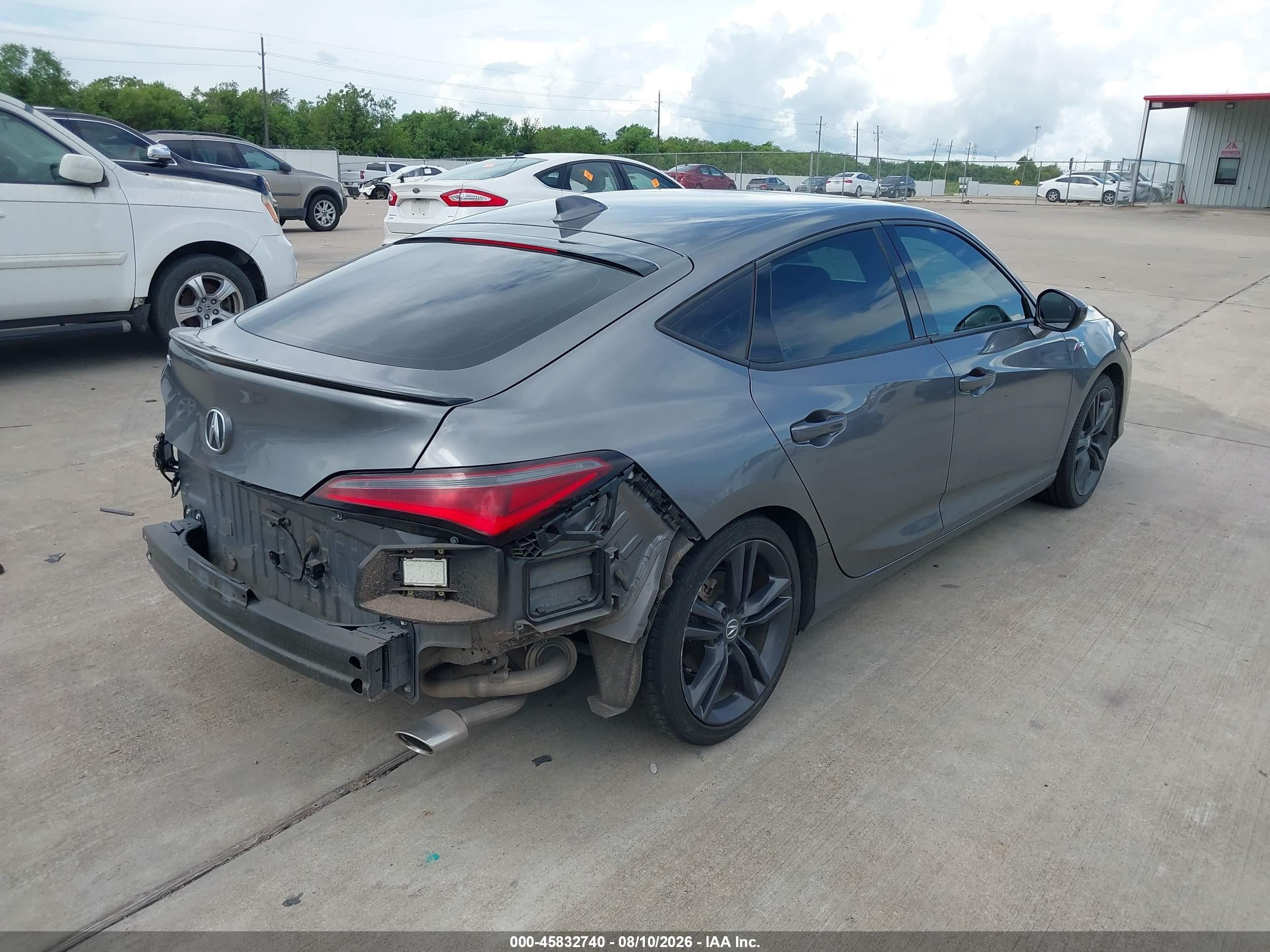 2024 Acura Integra VIN 19UDE4H31RA000848 IAAI salvage auction — Rear End, Original (Texas), sold $12,800 on 2026-09-10 (photo 4)