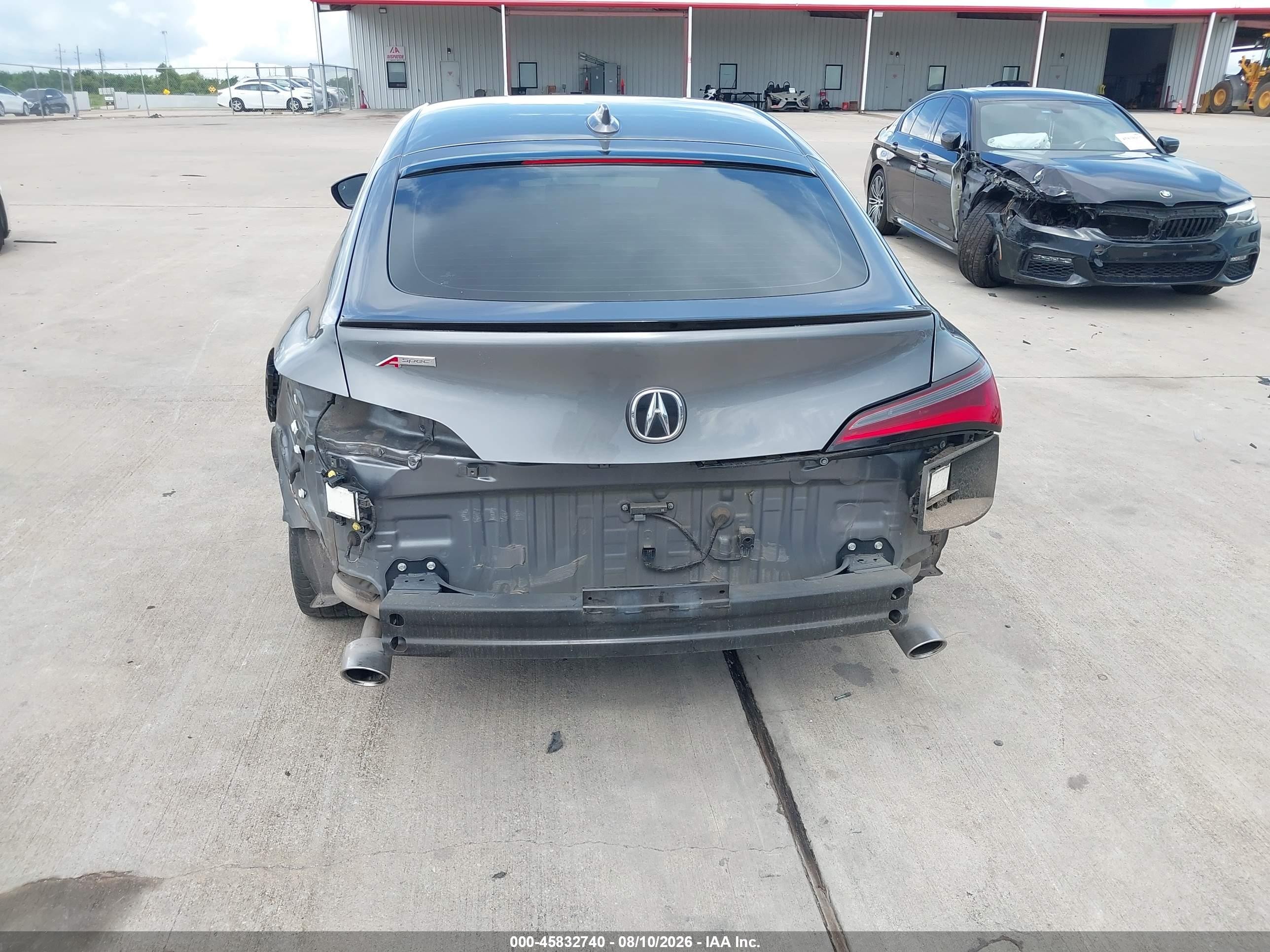 2024 Acura Integra VIN 19UDE4H31RA000848 IAAI salvage auction — Rear End, Original (Texas), sold $12,800 on 2026-09-10 (photo 6)