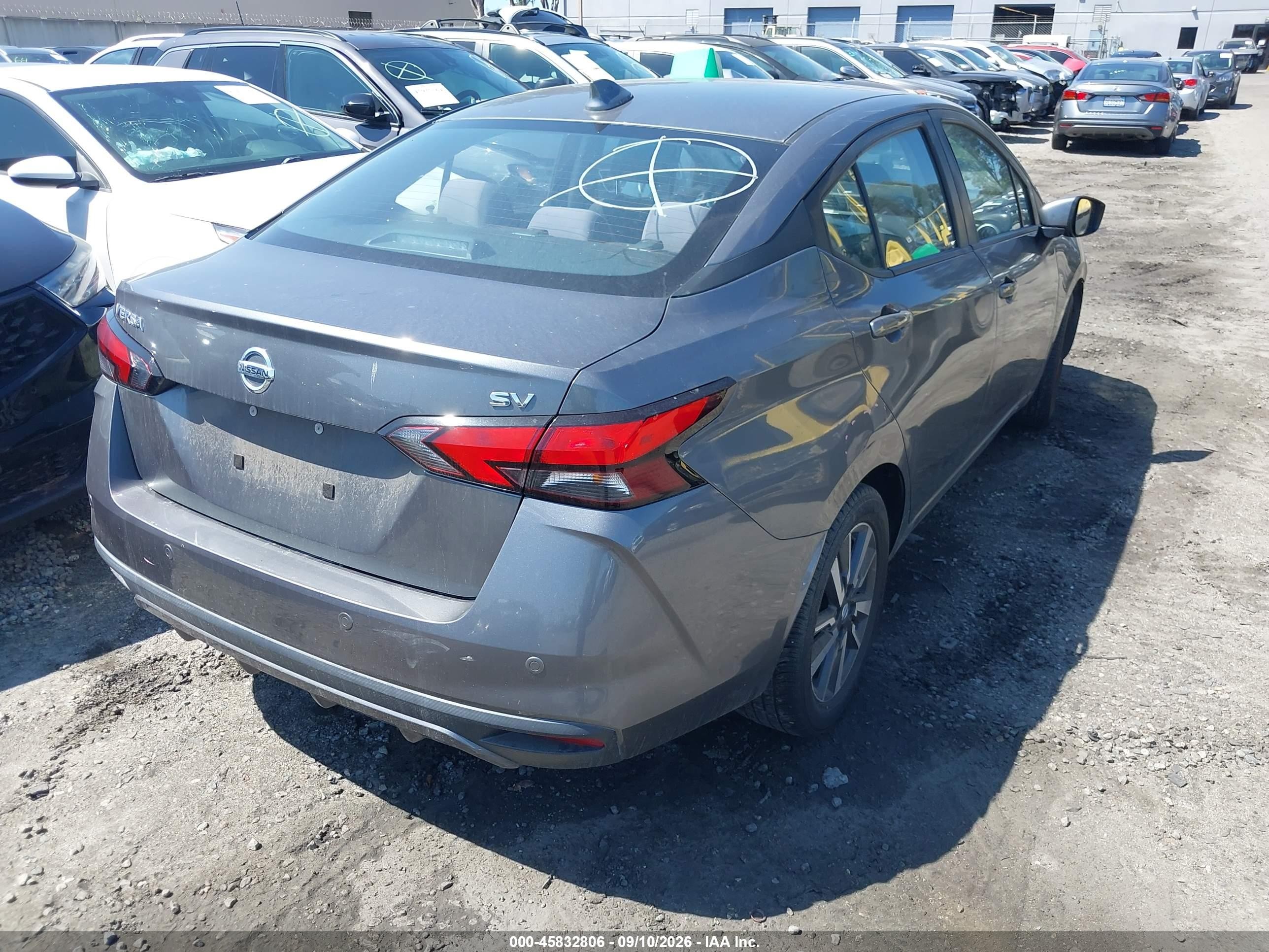 2022 Nissan Versa VIN 3N1CN8EV2NL839548 IAAI salvage auction — Front End, Salvage Certificate (California), sold $3,050 on 2026-09-12 (photo 4)