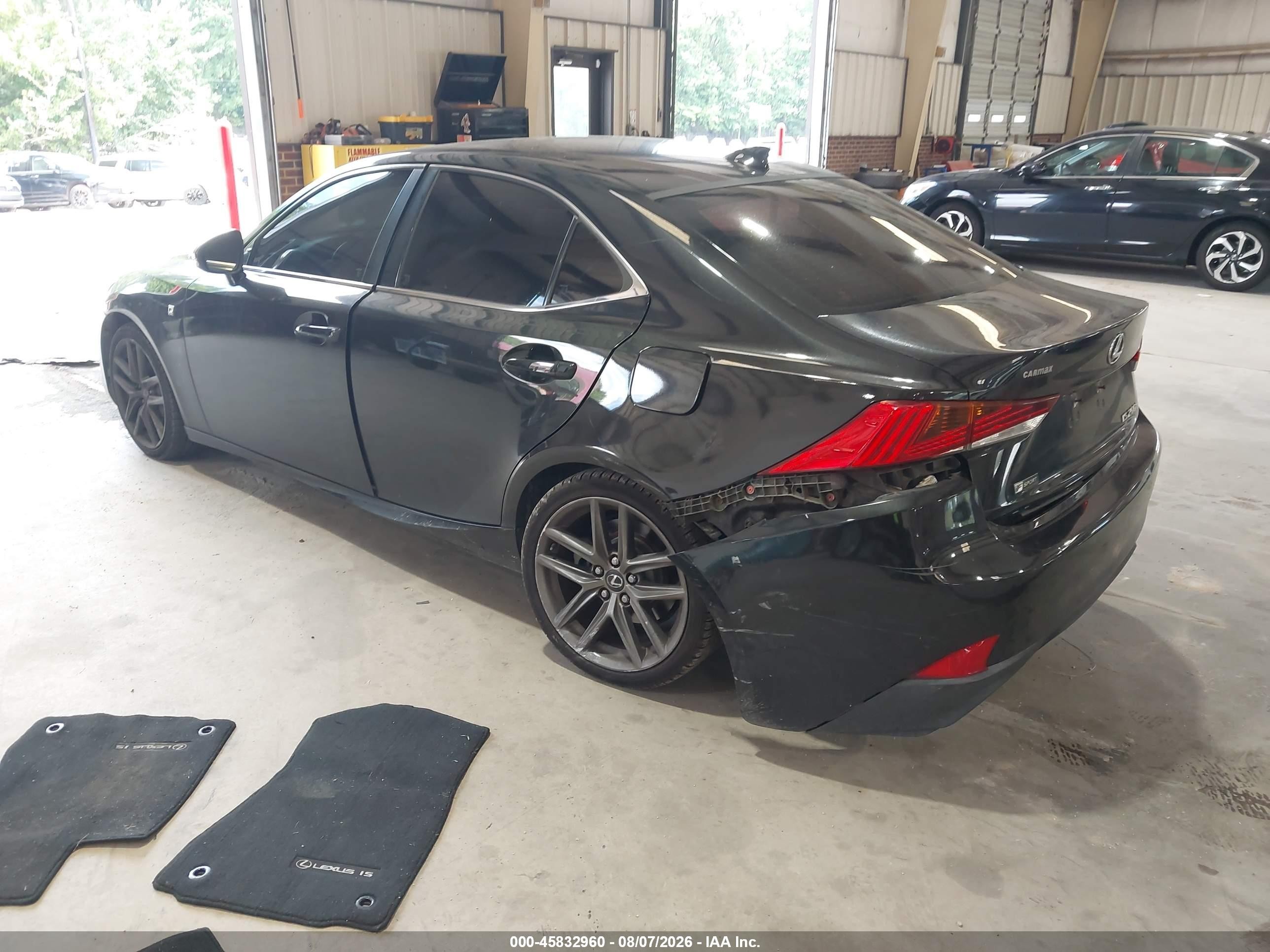 2017 Lexus IS 200t VIN JTHBA1D2XH5051316 IAAI salvage auction — Rear End, Salvage (North Carolina), sold $6,000 on 2026-09-12 (photo 3)