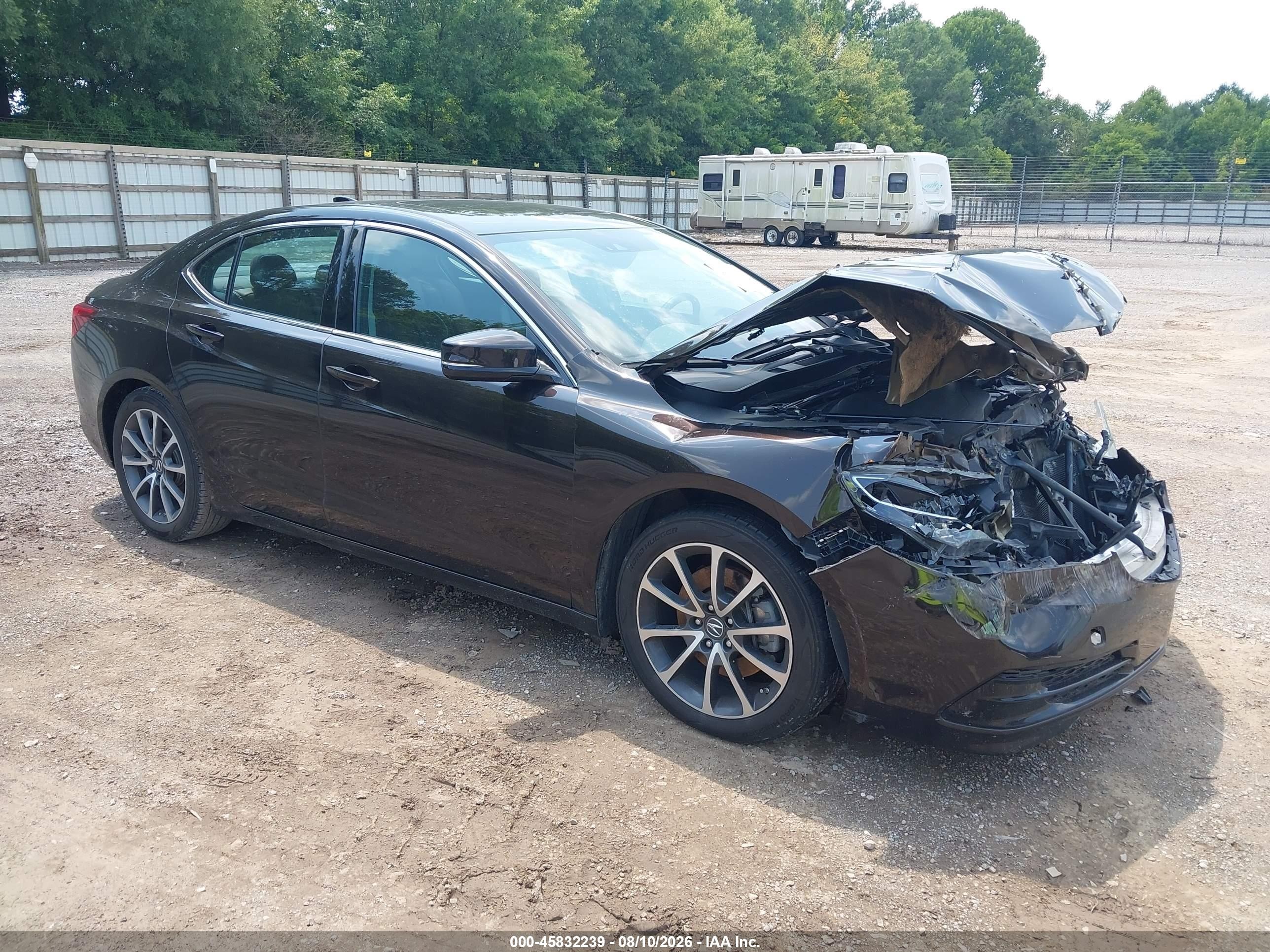 2016 Acura Tlx VIN 19UUB2F55GA010720 IAAI salvage auction — Front End, Clear (Tennessee), sold $1,400 on 2026-09-23 (photo 1)