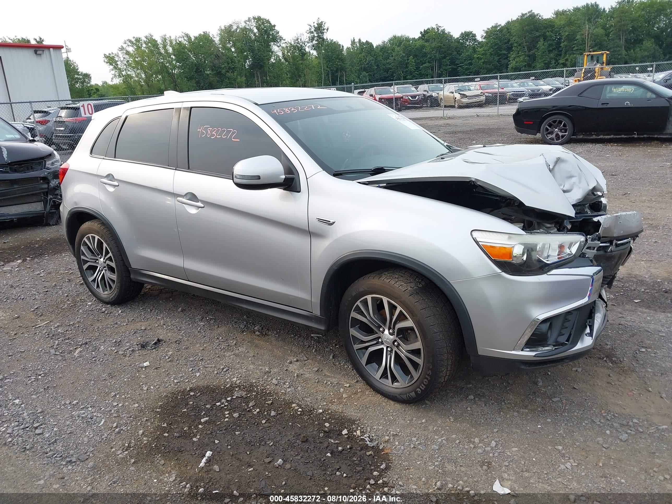 2019 Mitsubishi Outlander Sport VIN JA4AR3AU3KU019127 IAAI salvage auction — Front End, Mv-907A (New York), sold $1,650 on 2026-09-25 (photo 1)